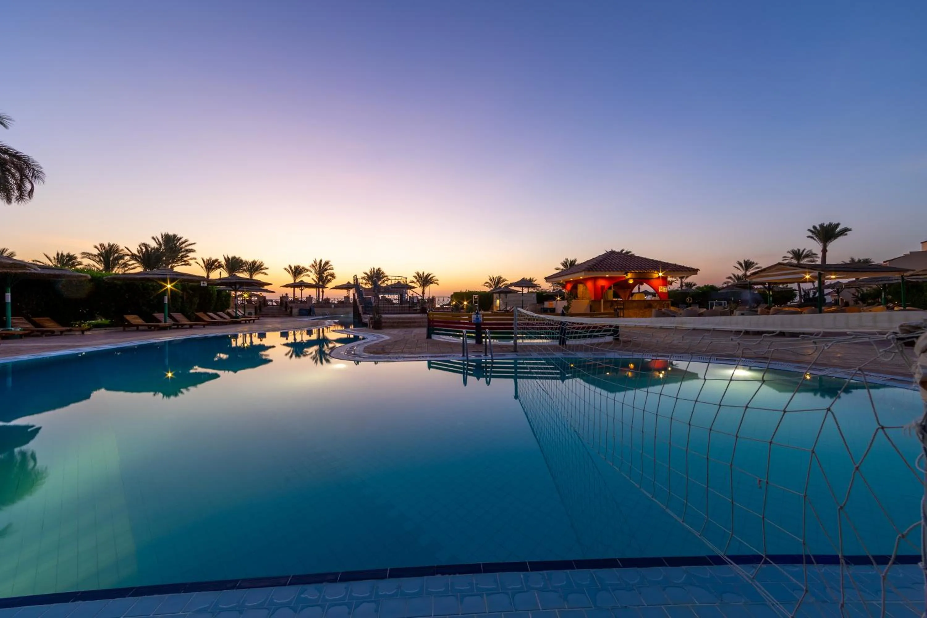 Pool view in Flamenco Beach & Resort Quseir