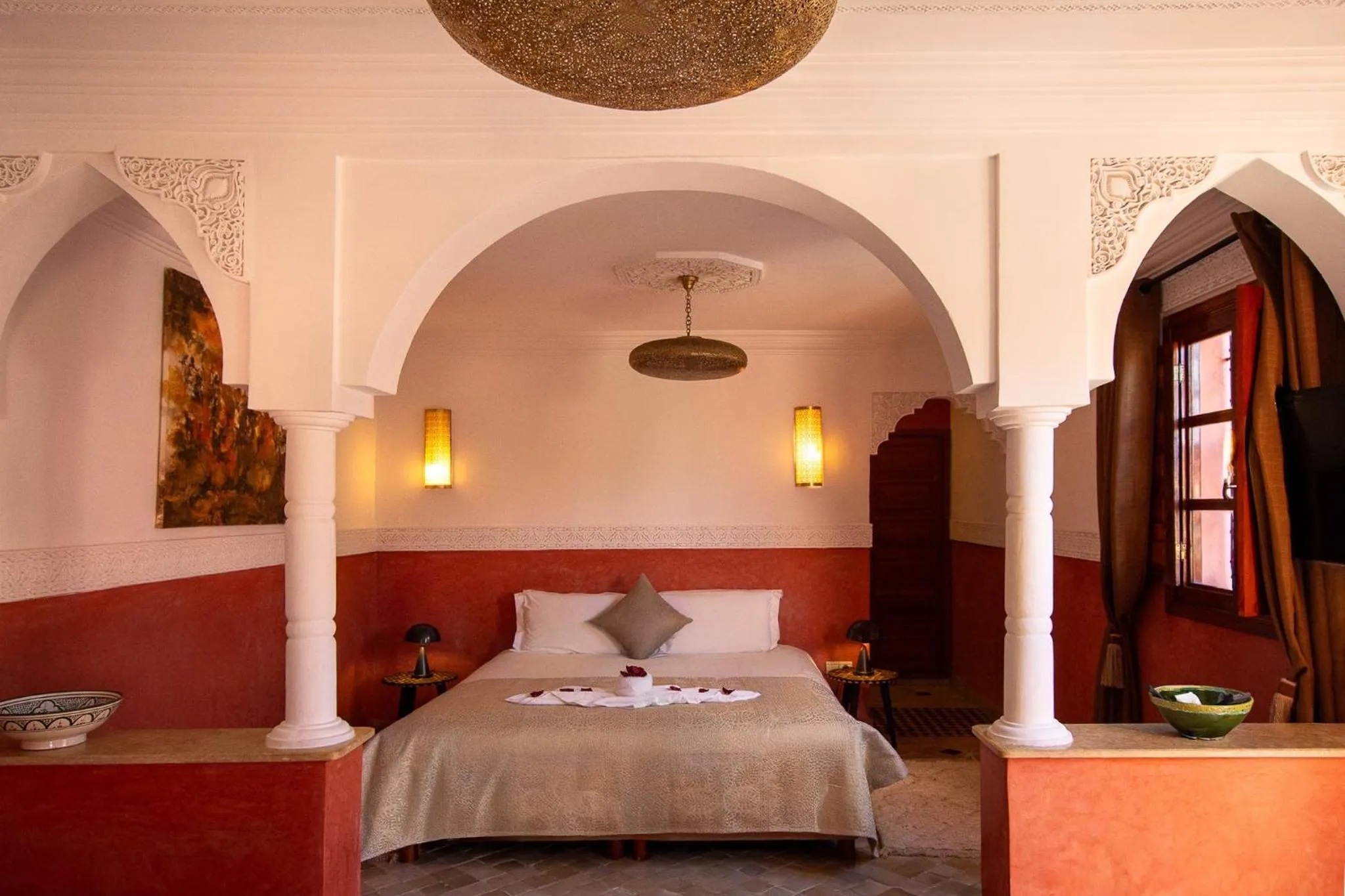 Bedroom, Bed in Riad Atlas Acacia