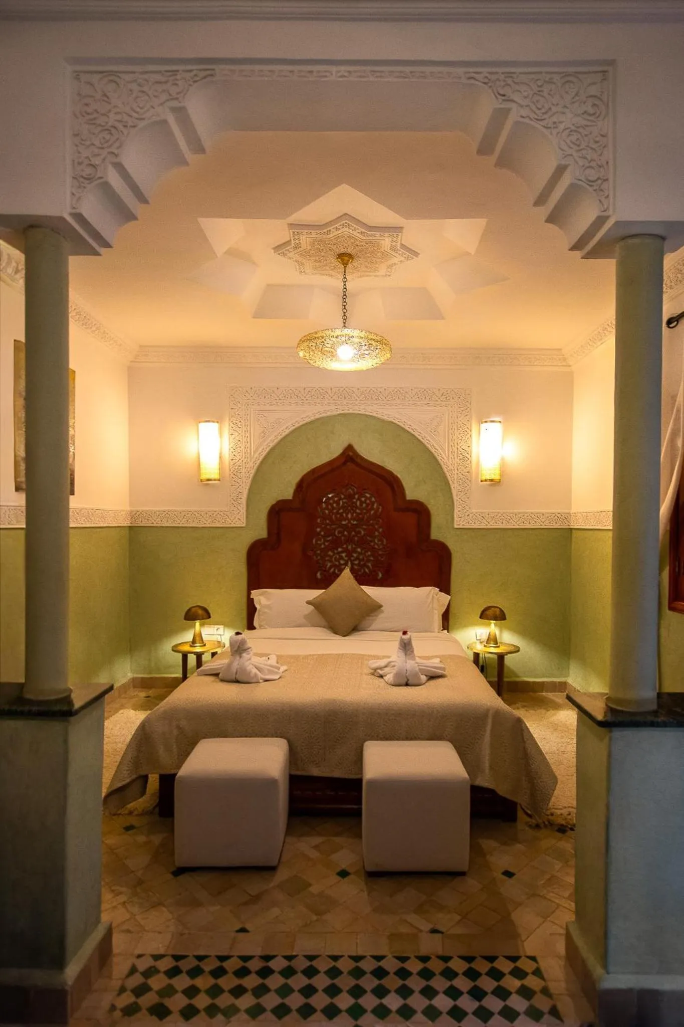 Bedroom, Bed in Riad Atlas Acacia