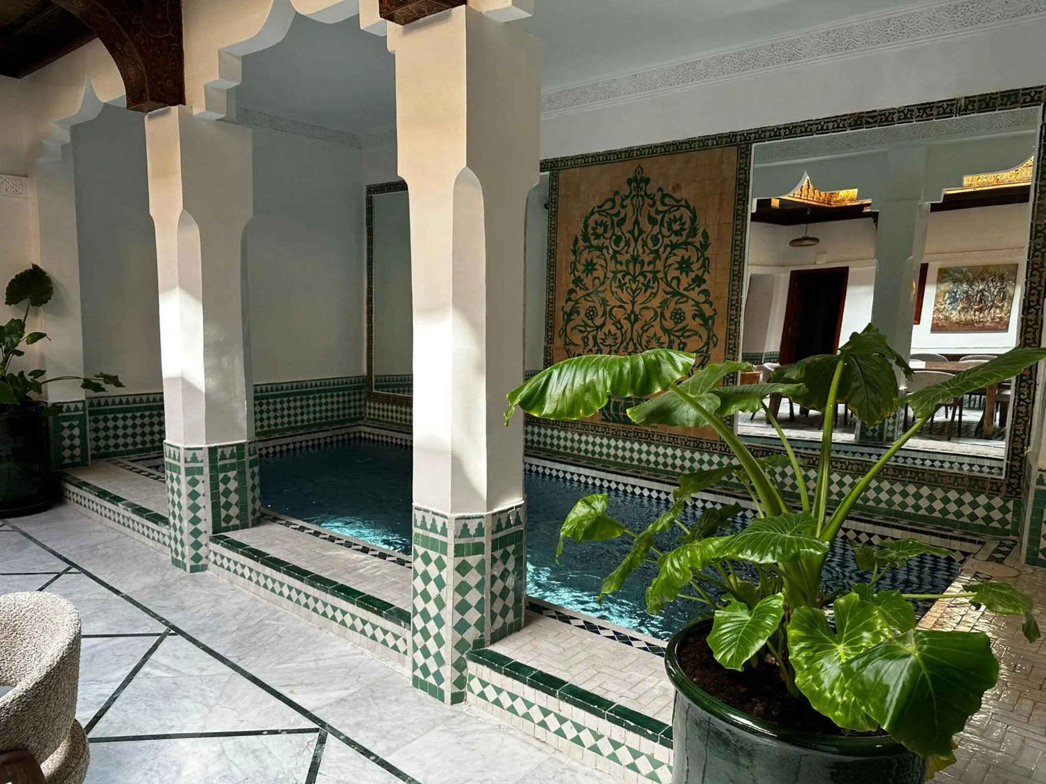 Swimming pool in Riad Atlas Acacia