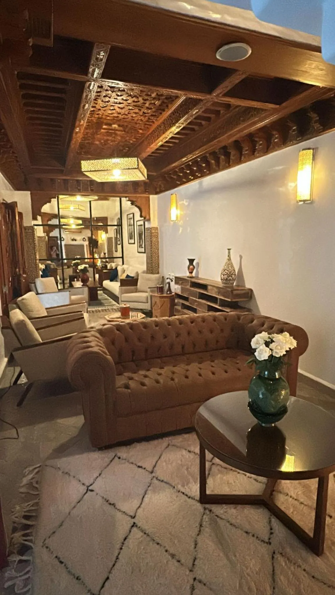 Living room in Riad Atlas Acacia