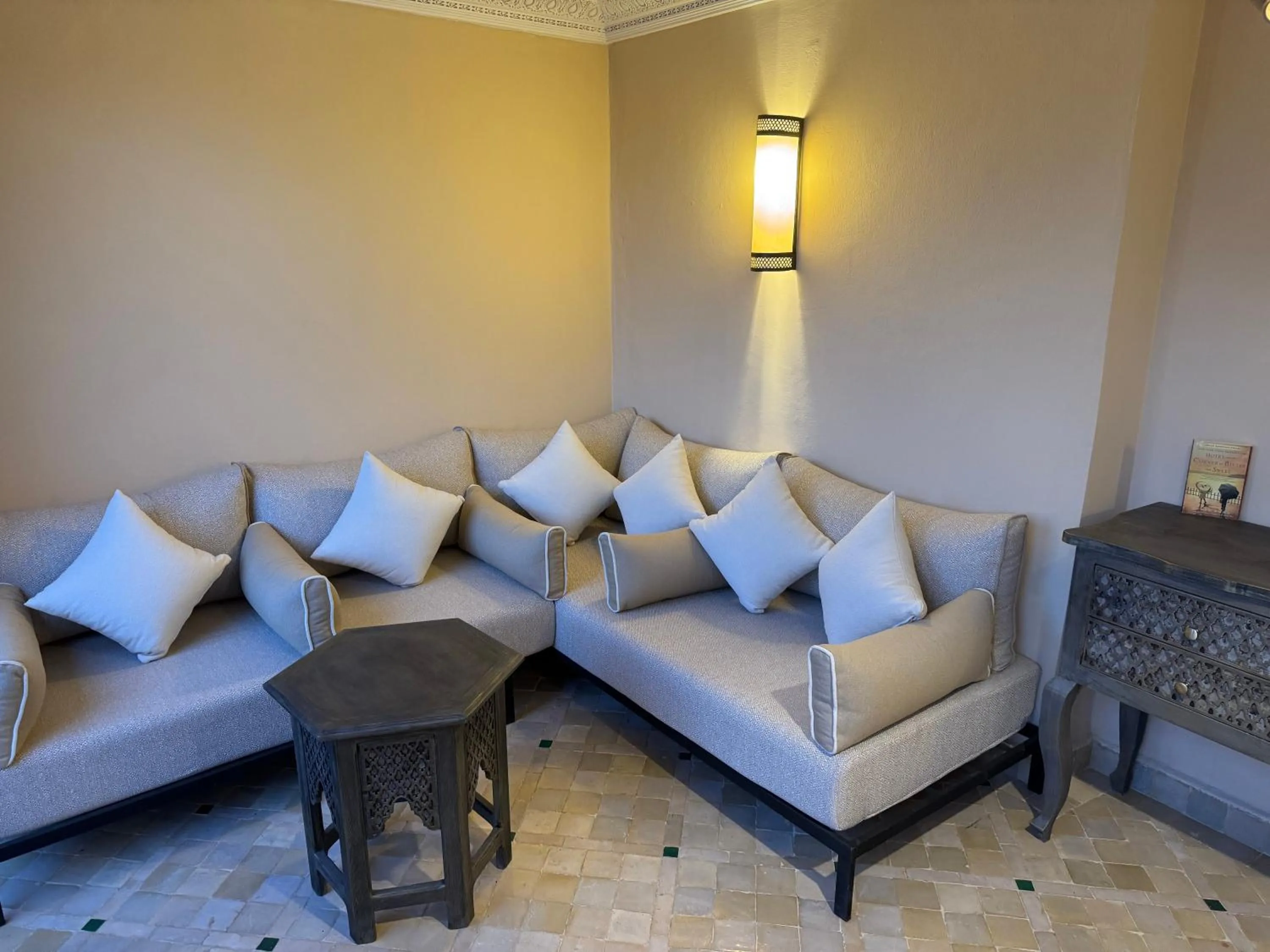 Living room in Riad Atlas Acacia