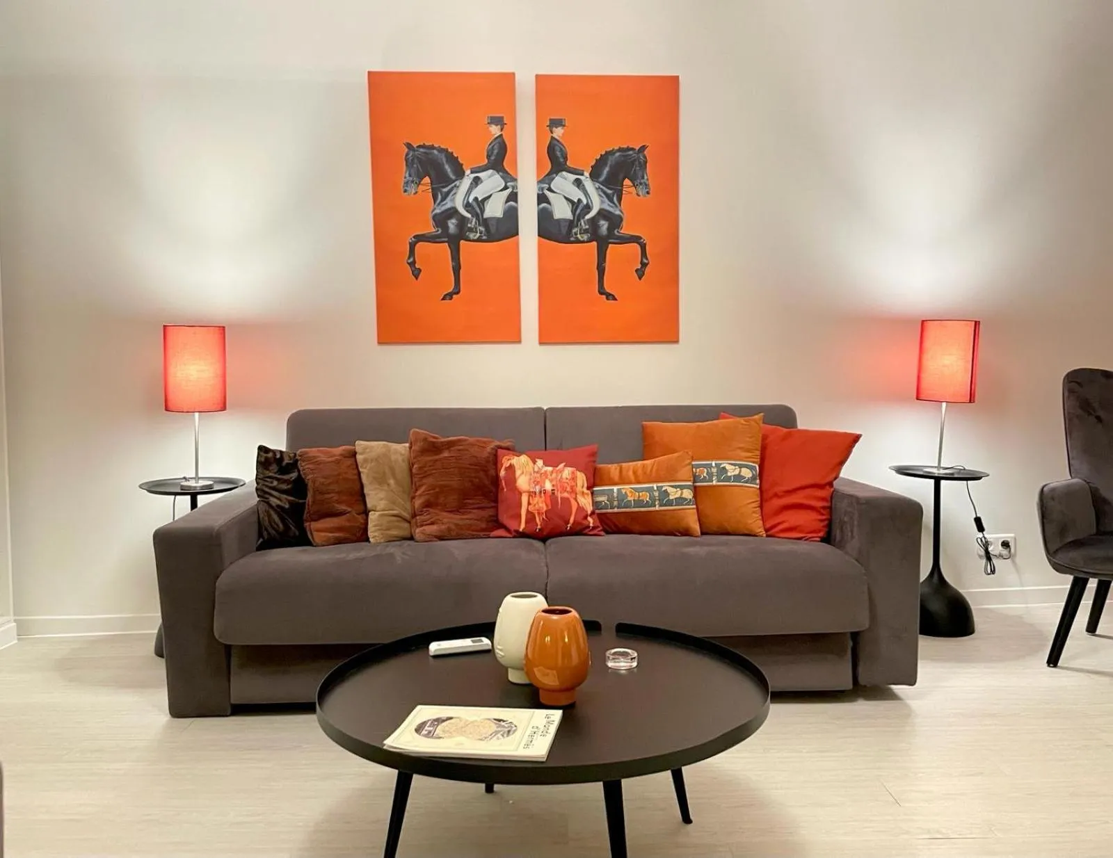 Living room in Les Remparts Antibes Location