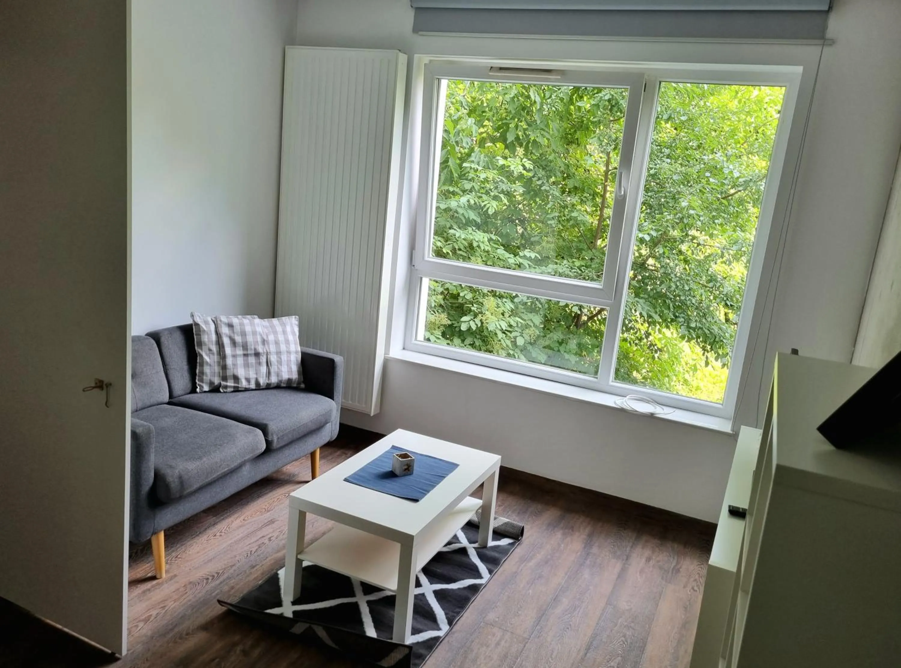 Seating area in Cube Apartamenty