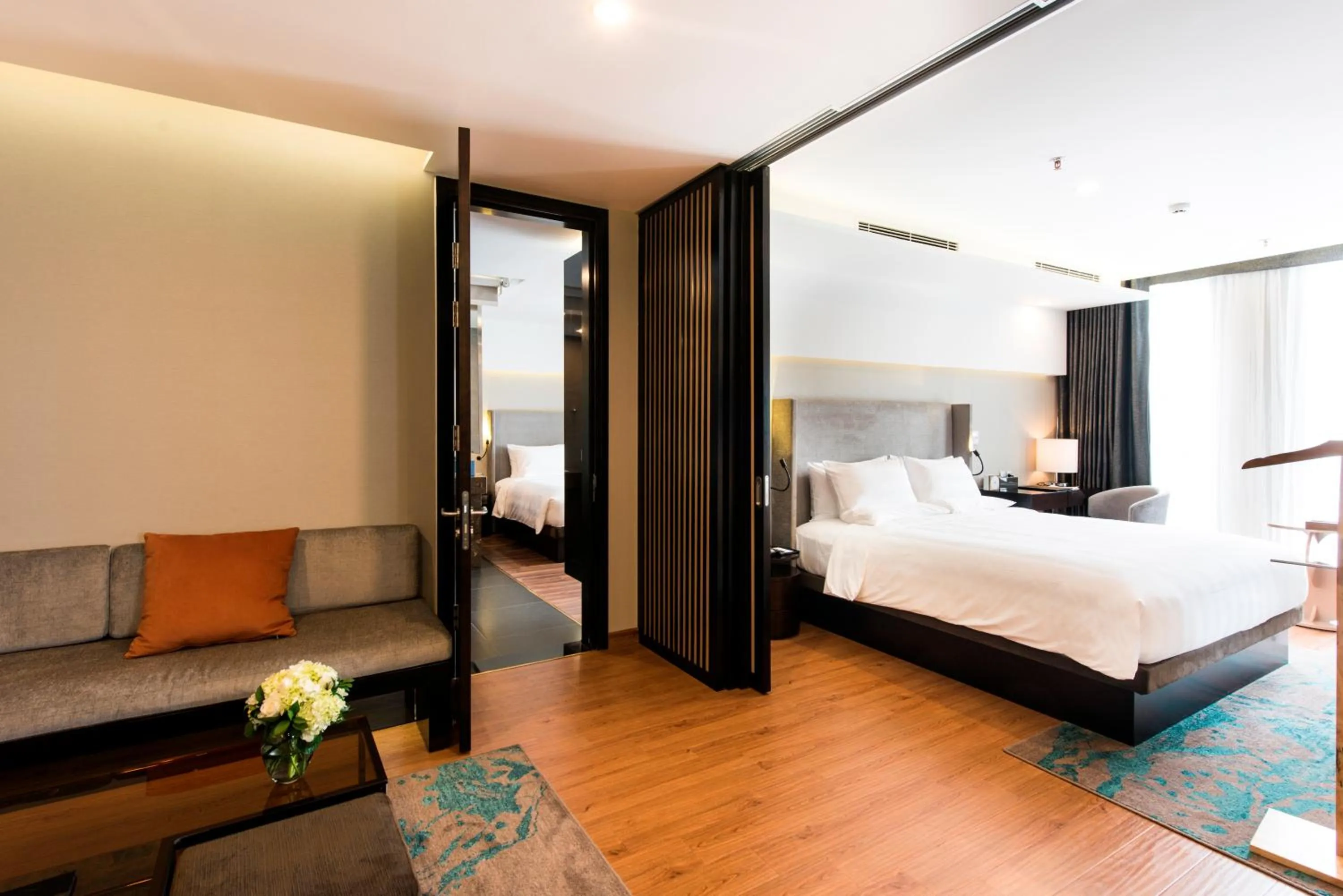 TV and multimedia, Bed in Novotel Suites Hanoi