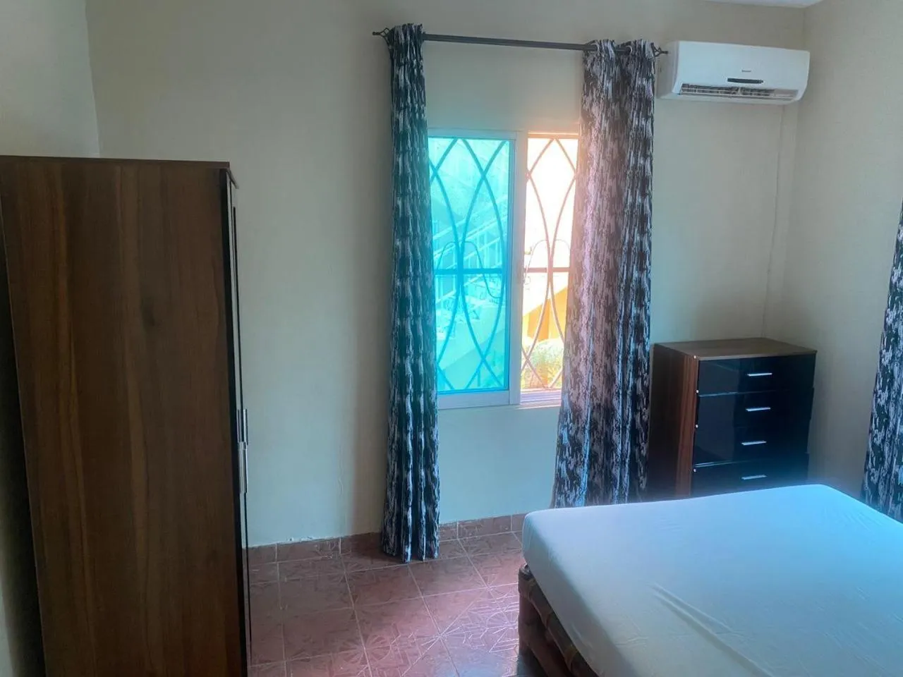 Bedroom, Bed in Harmony house apartments