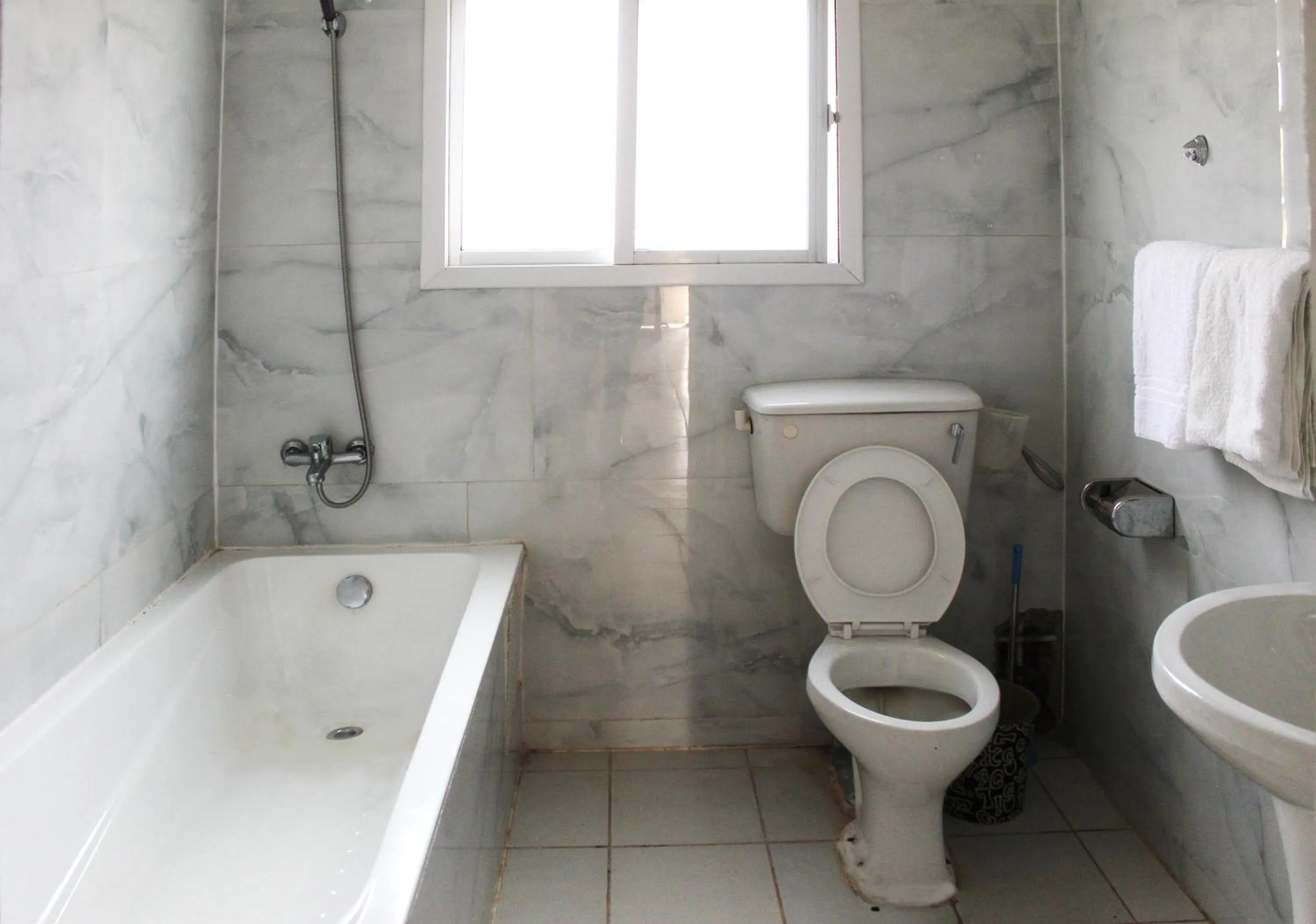 Bathroom in Harmony house apartments