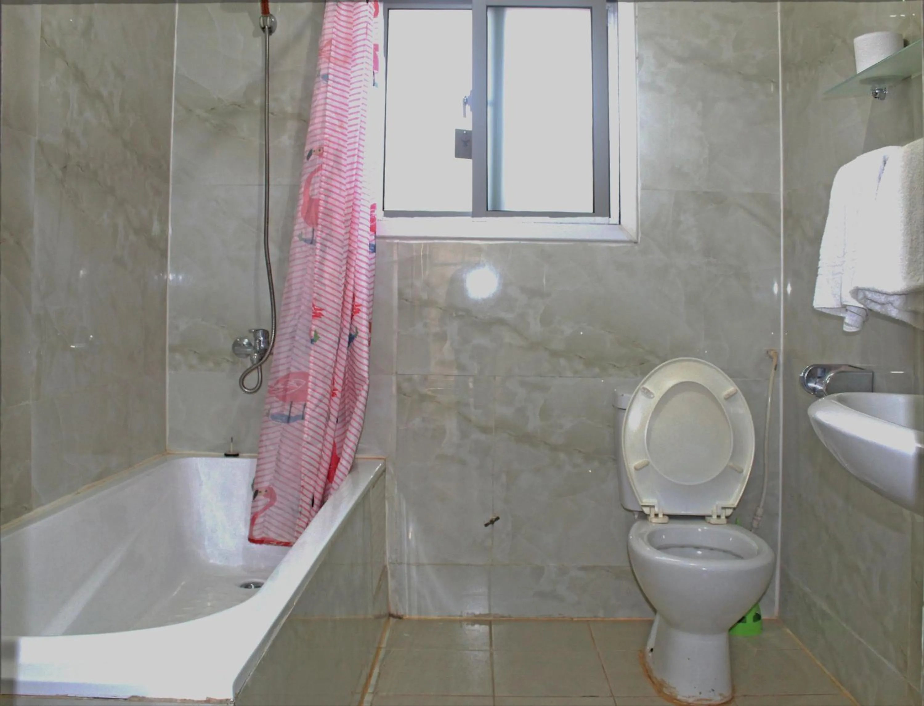 Bathroom in Harmony house apartments