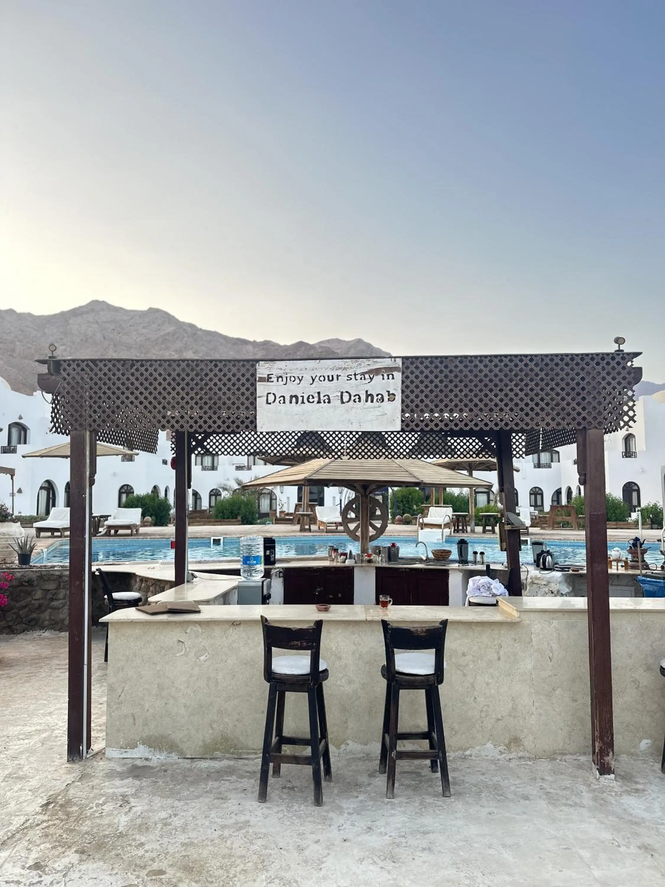 Pool view in Daniela Diving Resort Dahab