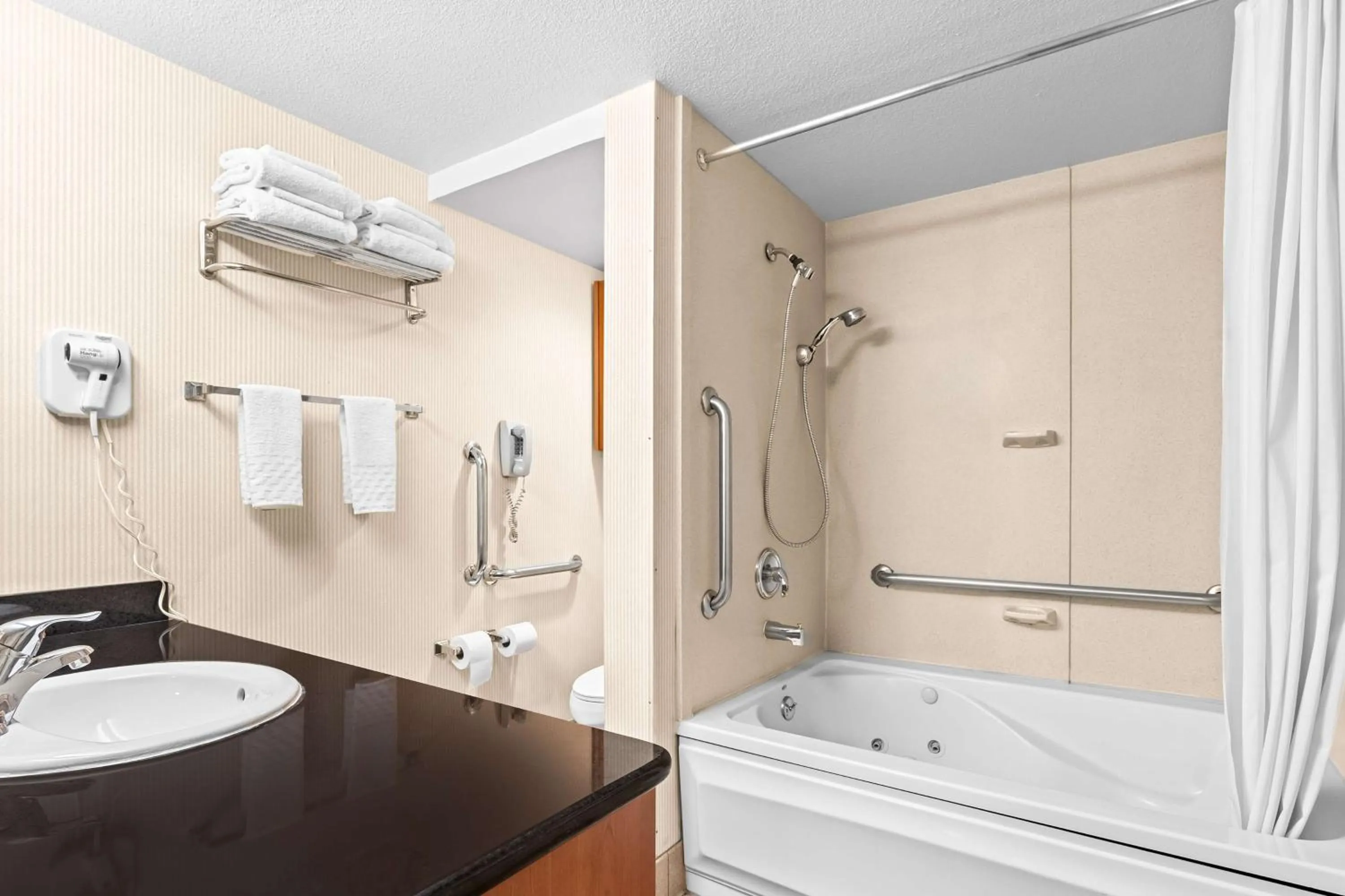 Bathroom in SureStay Hotel by Best Western Castro Valley