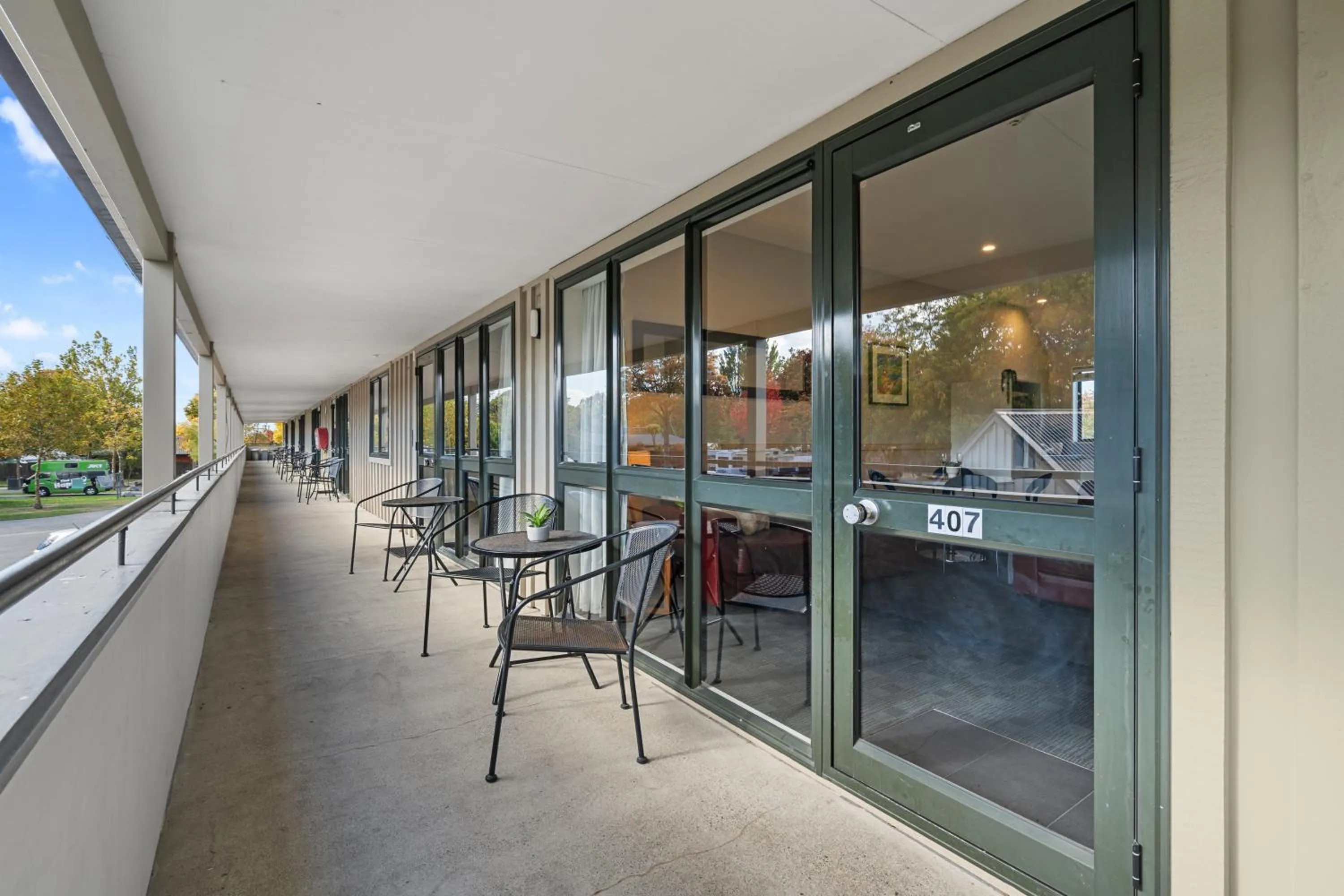 Balcony/Terrace in Tasman Holiday Parks - Christchurch