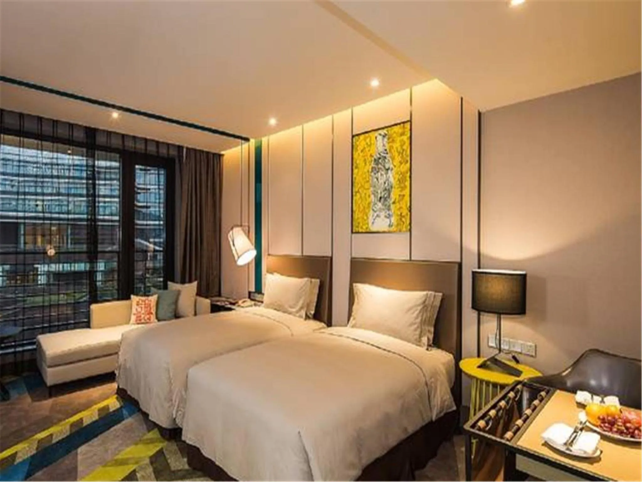 Bed in MiniMax Premier Hotel Shanghai Hongqiao