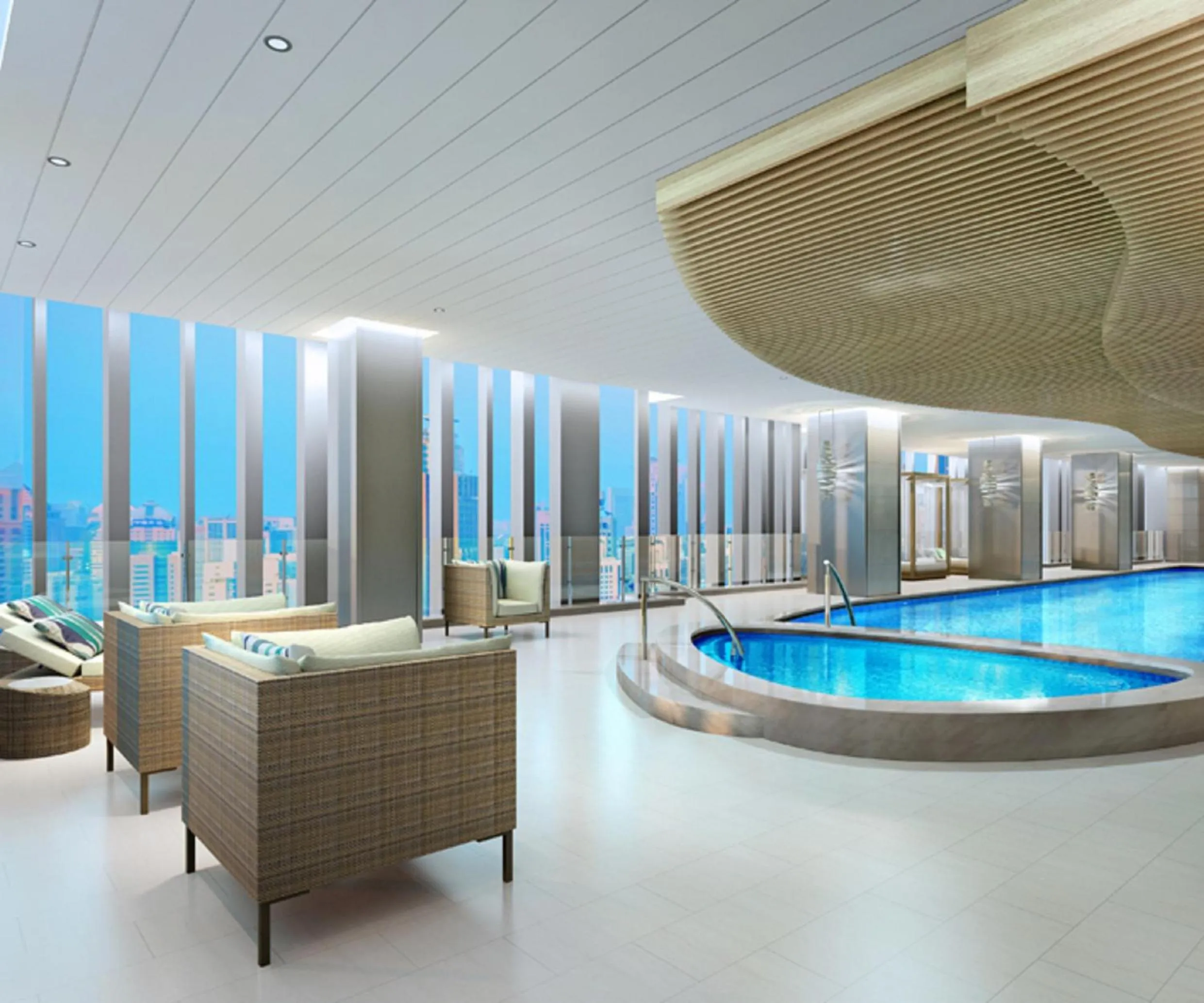 Swimming pool in Ascott Central Wuxi