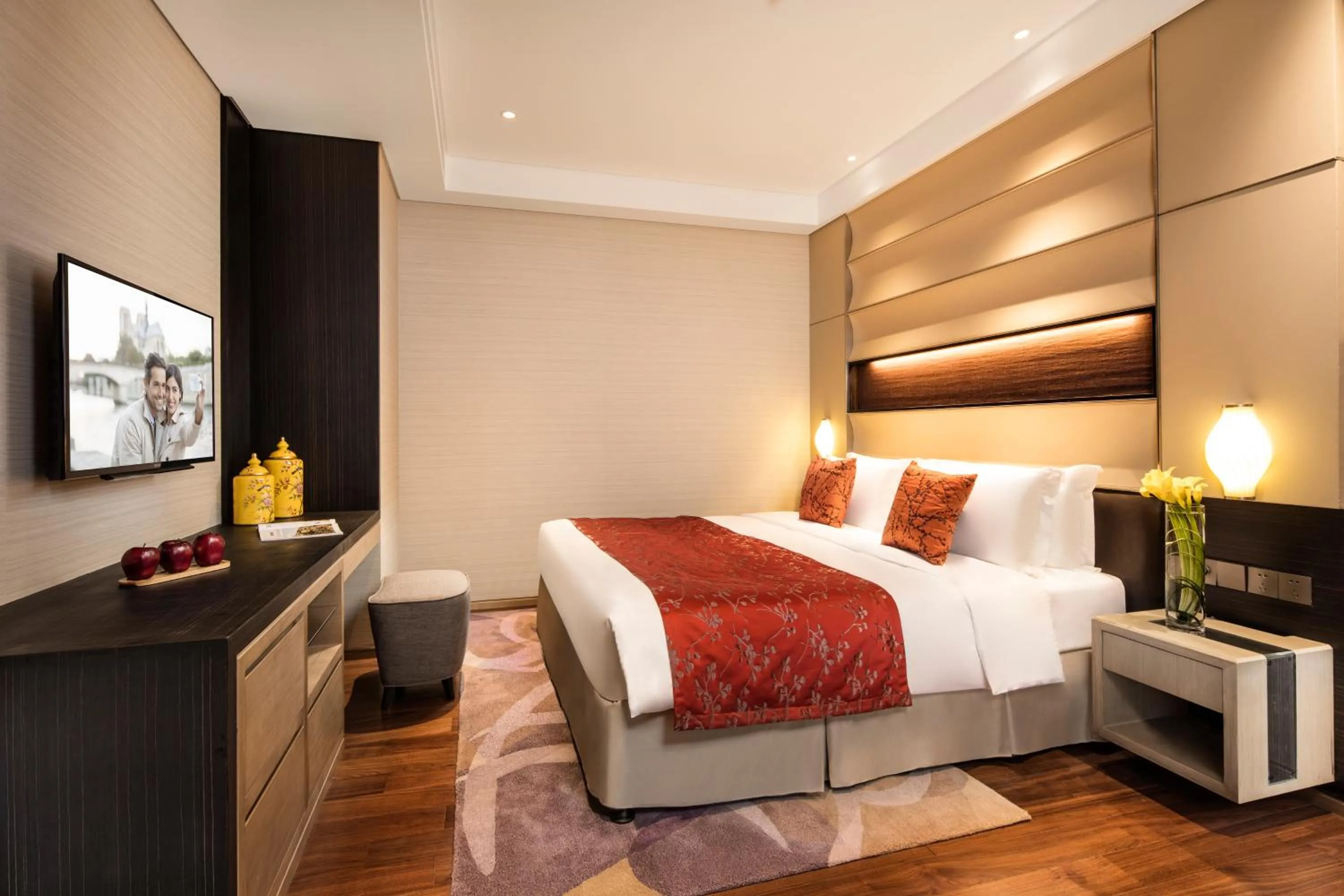 Bedroom, Bed in Ascott Central Wuxi