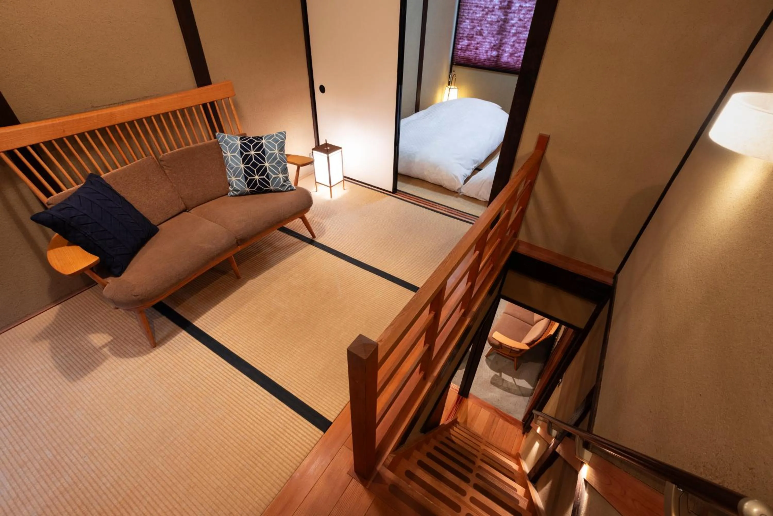 Photo of the whole room, Bed in Rinn Rokujo Machiya