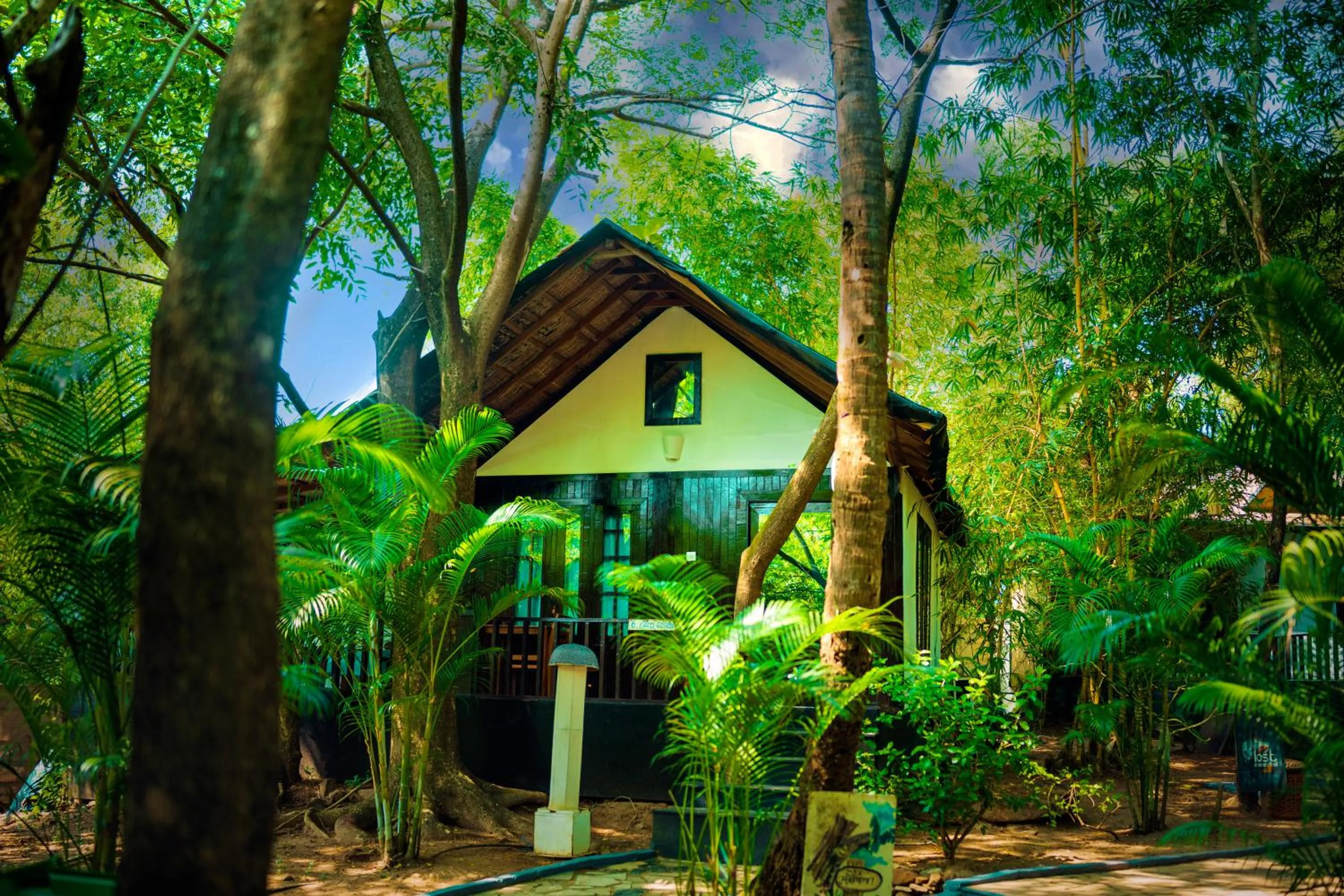 Property building in La La Land Resort Goa