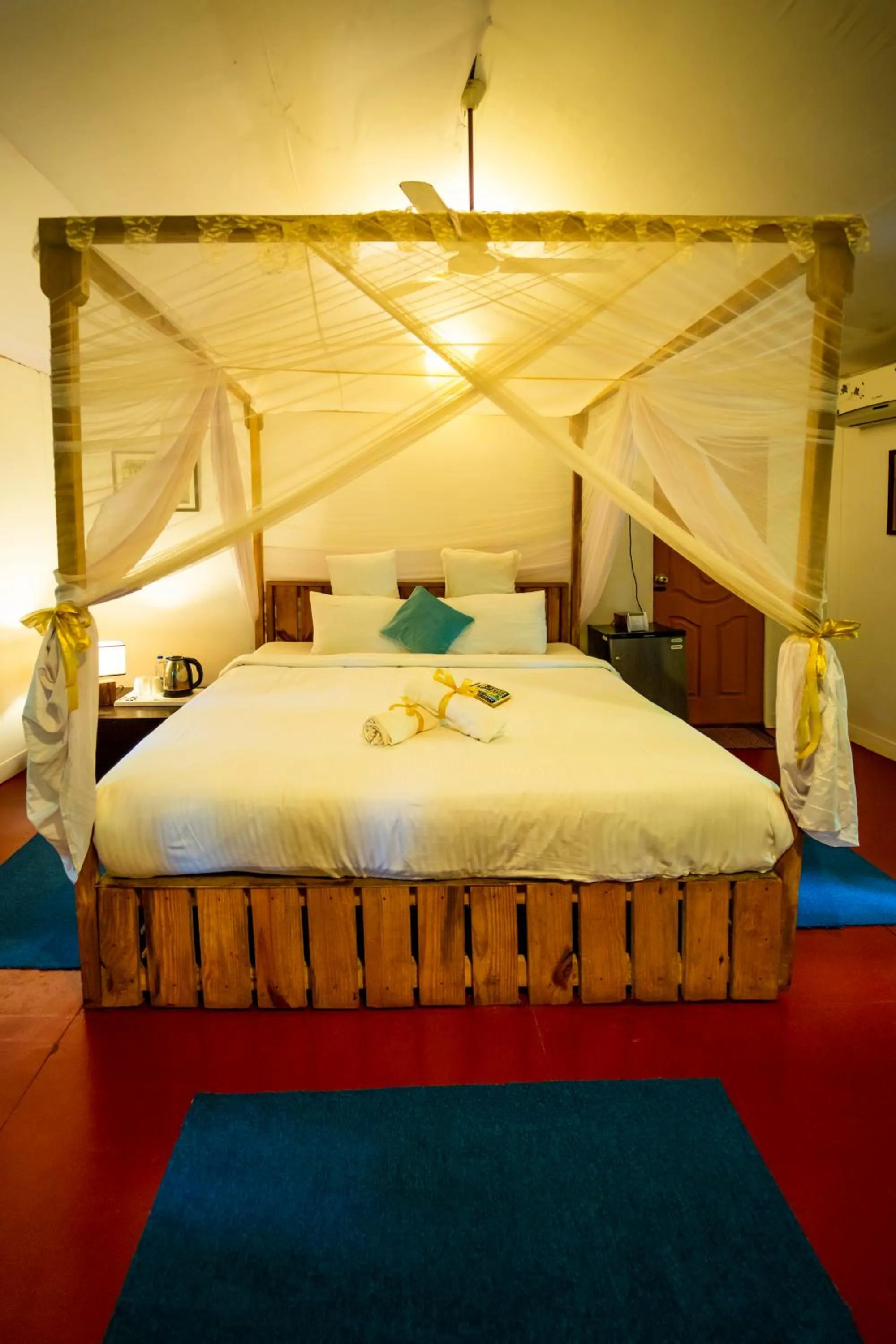 Bed in La La Land Resort Goa
