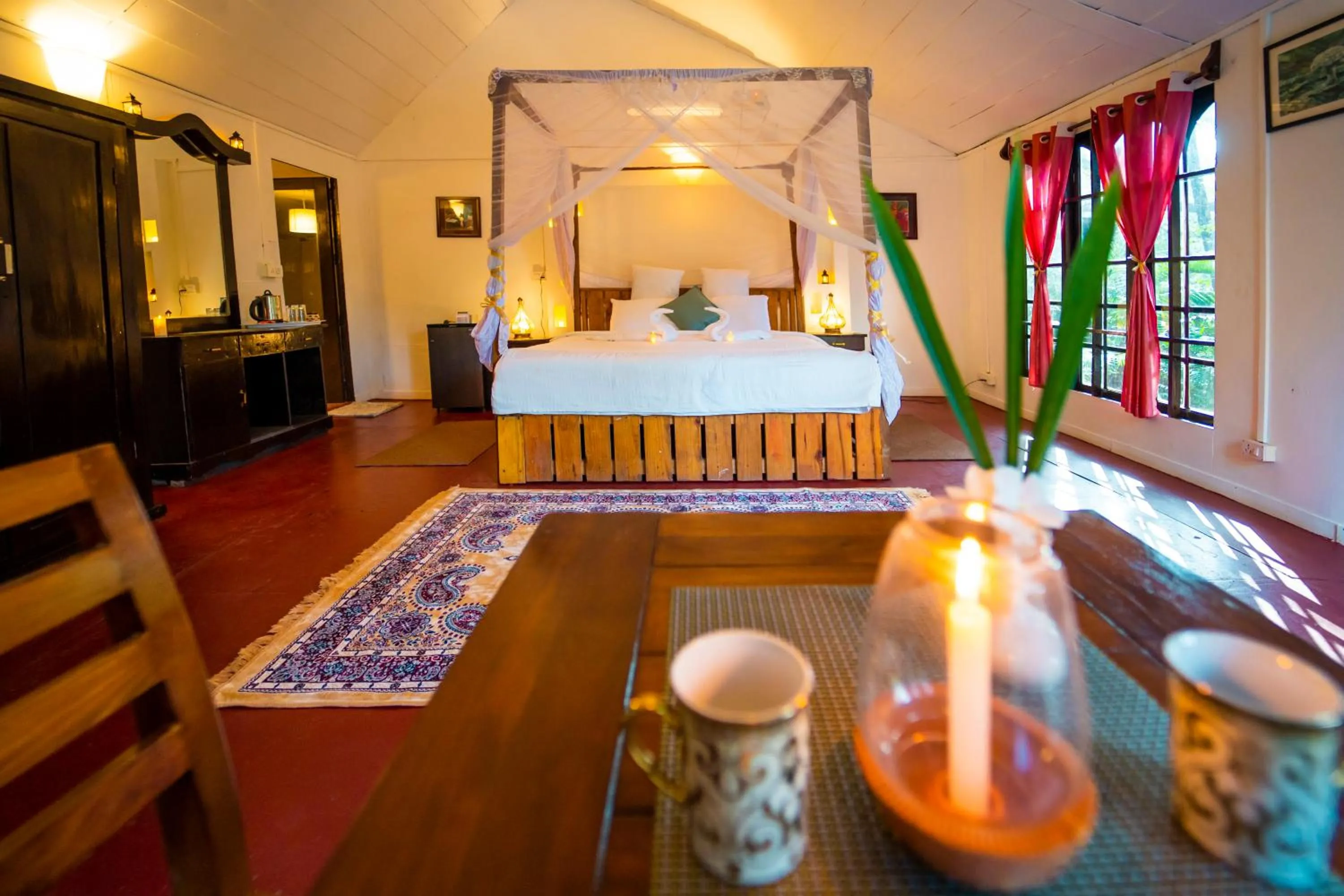 Bedroom, Bed in La La Land Resort Goa