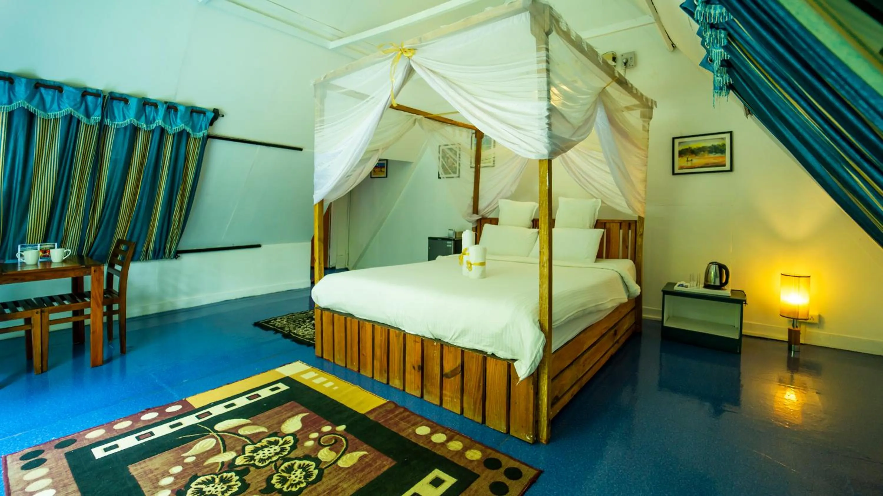 Bed in La La Land Resort Goa