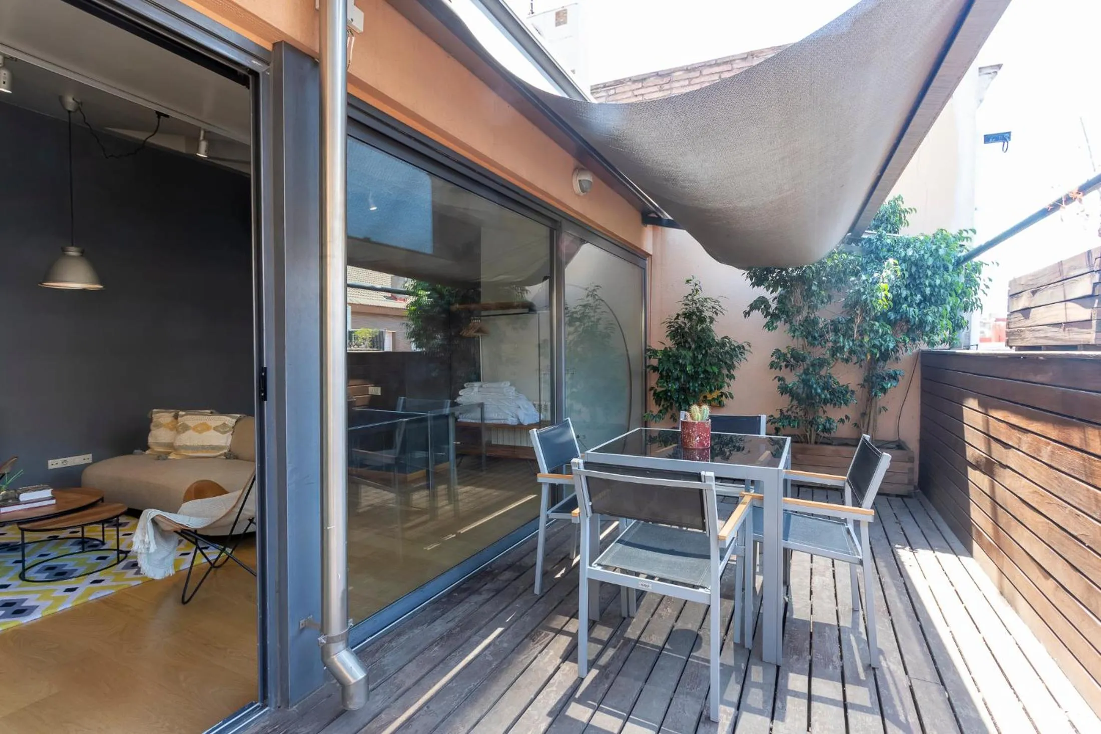 Patio in My Space Barcelona Penthouse Terrace