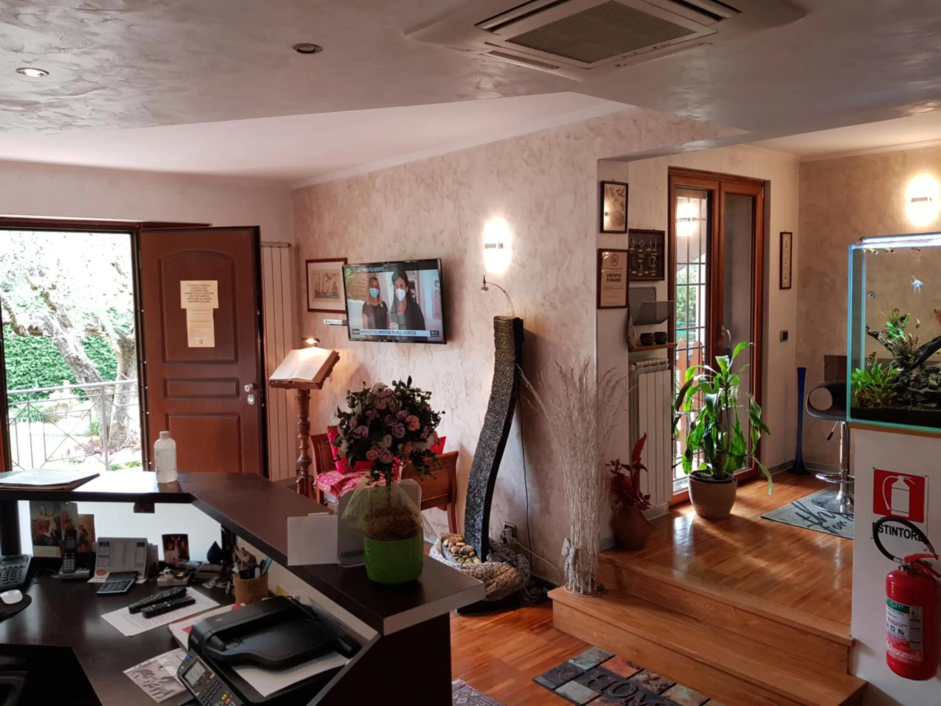 Lobby or reception in Aurelia Garden Gold B&B