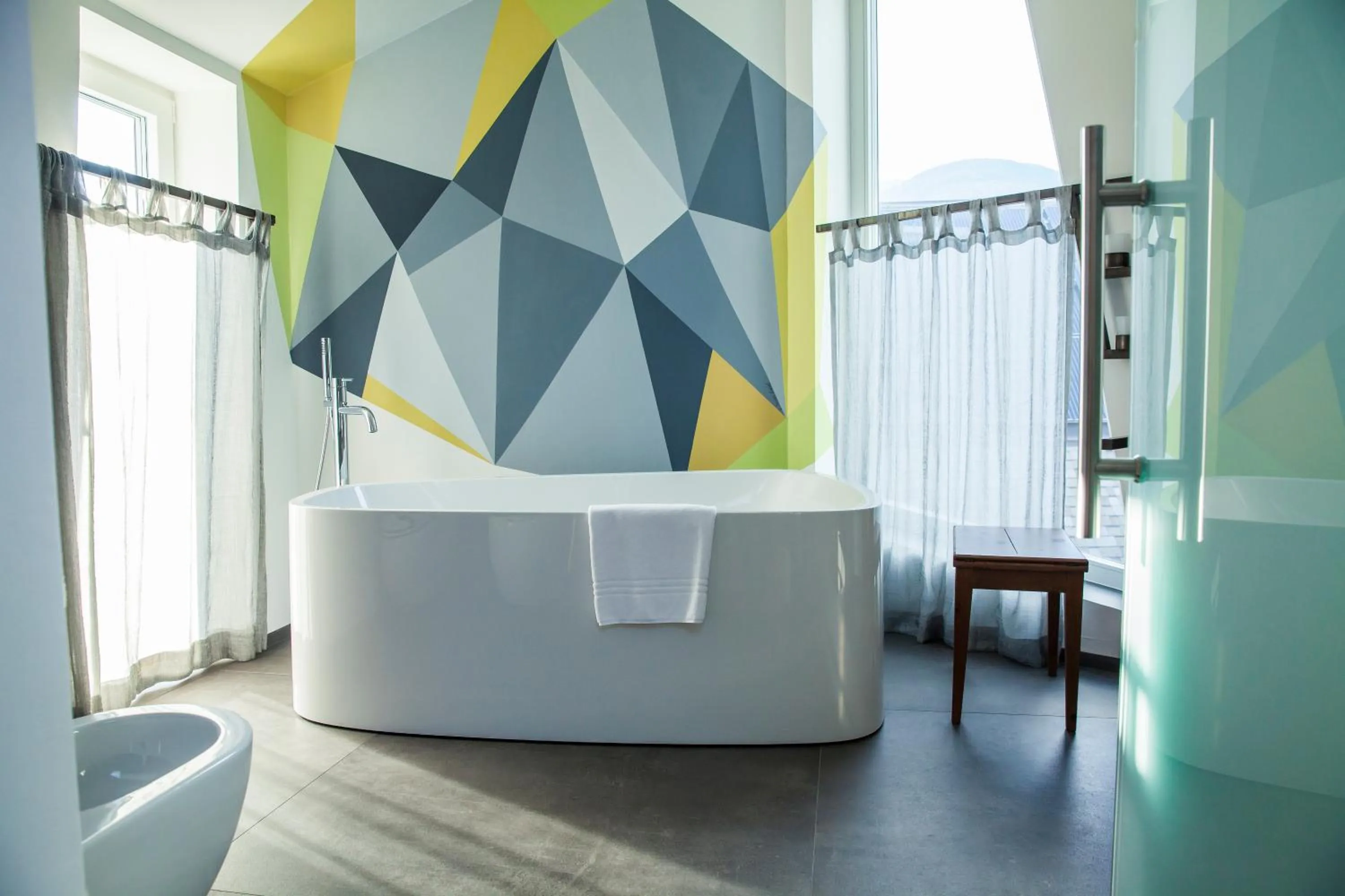 Bathroom, Bed in Niedermairhof