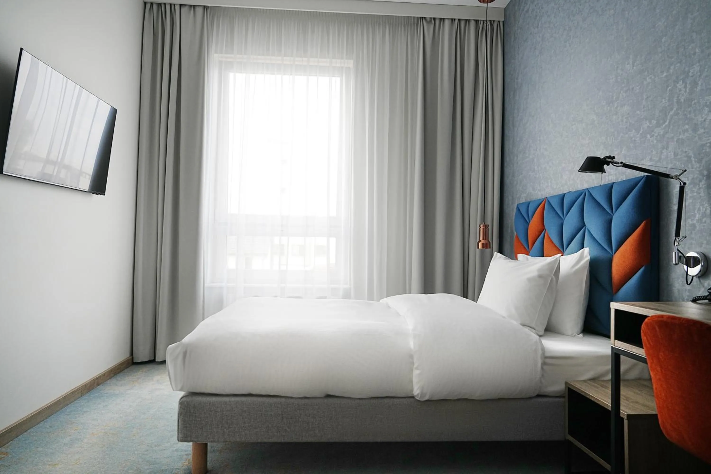 Bed in Hotel Faros Gdansk Airport