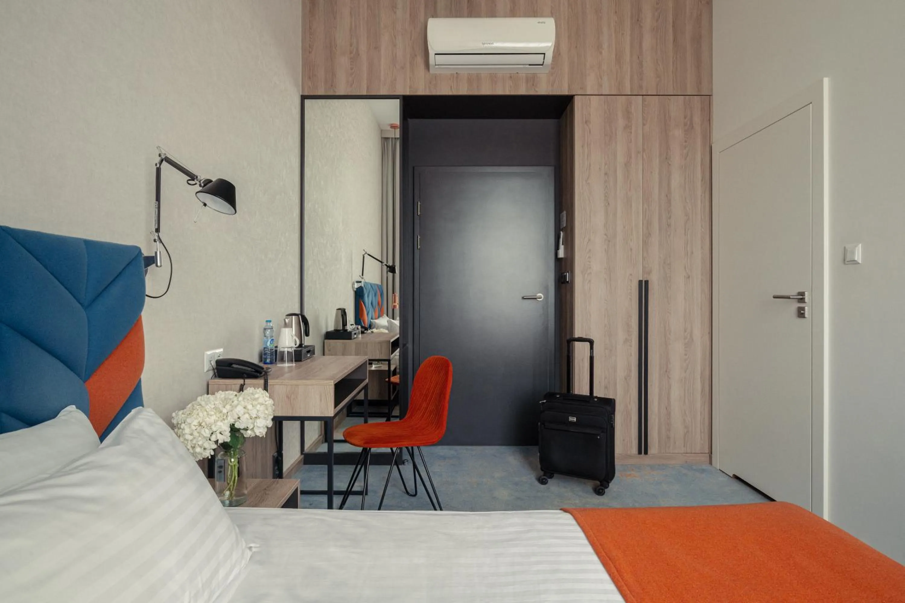 Bed in Hotel Faros Gdansk Airport