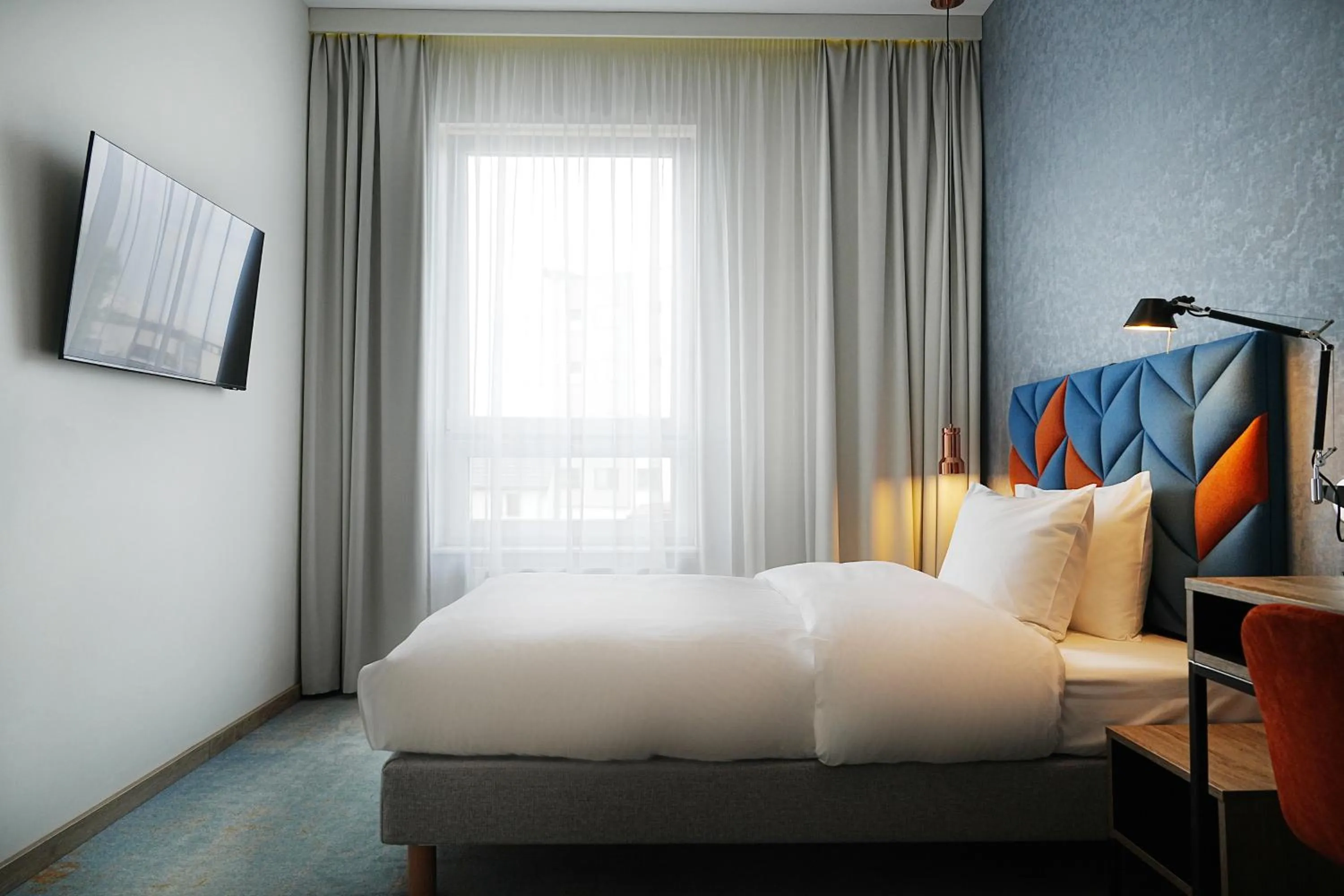 Bed in Hotel Faros Gdansk Airport