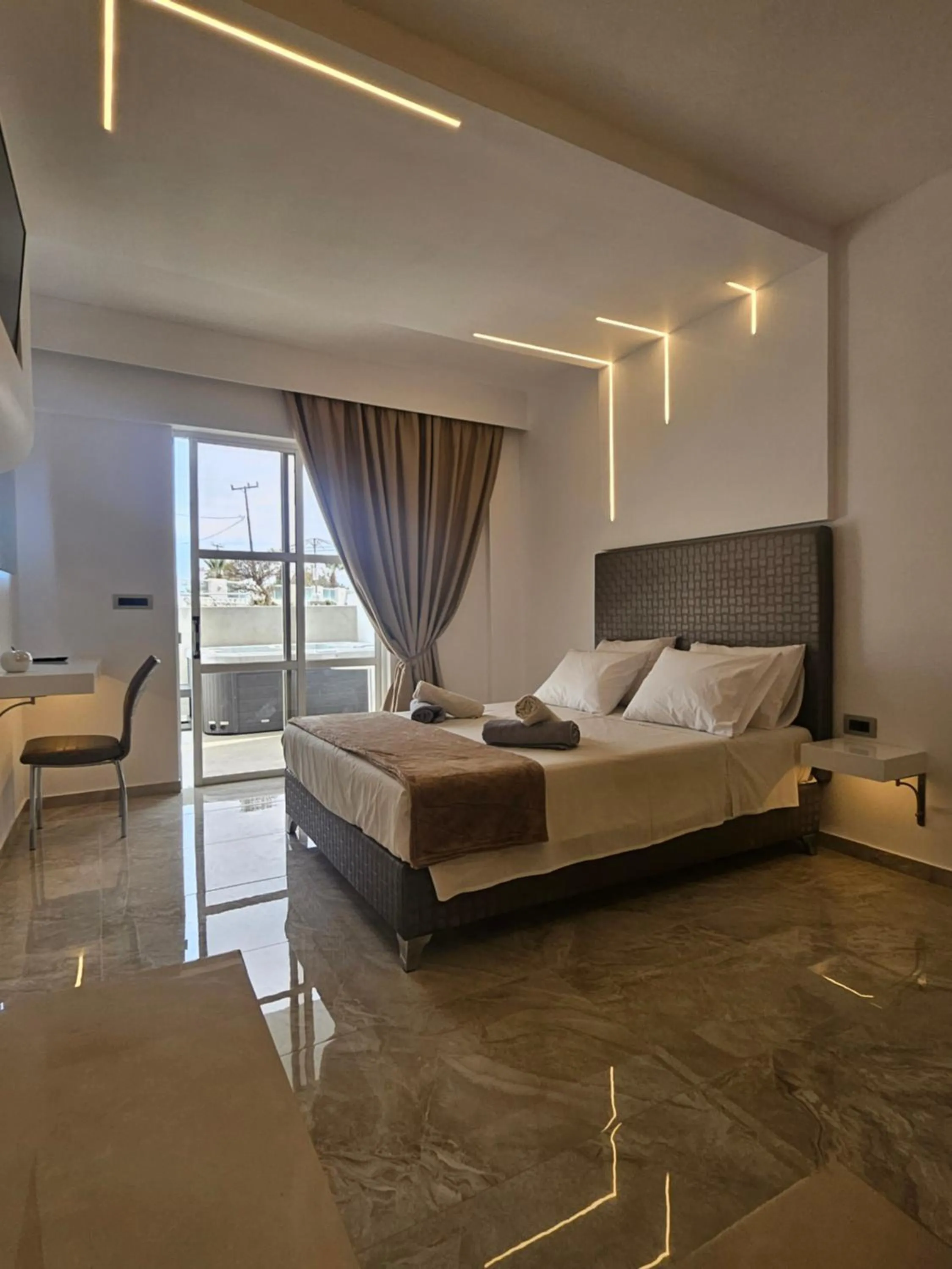 Bedroom, Bed in Casa Blue Sarantis