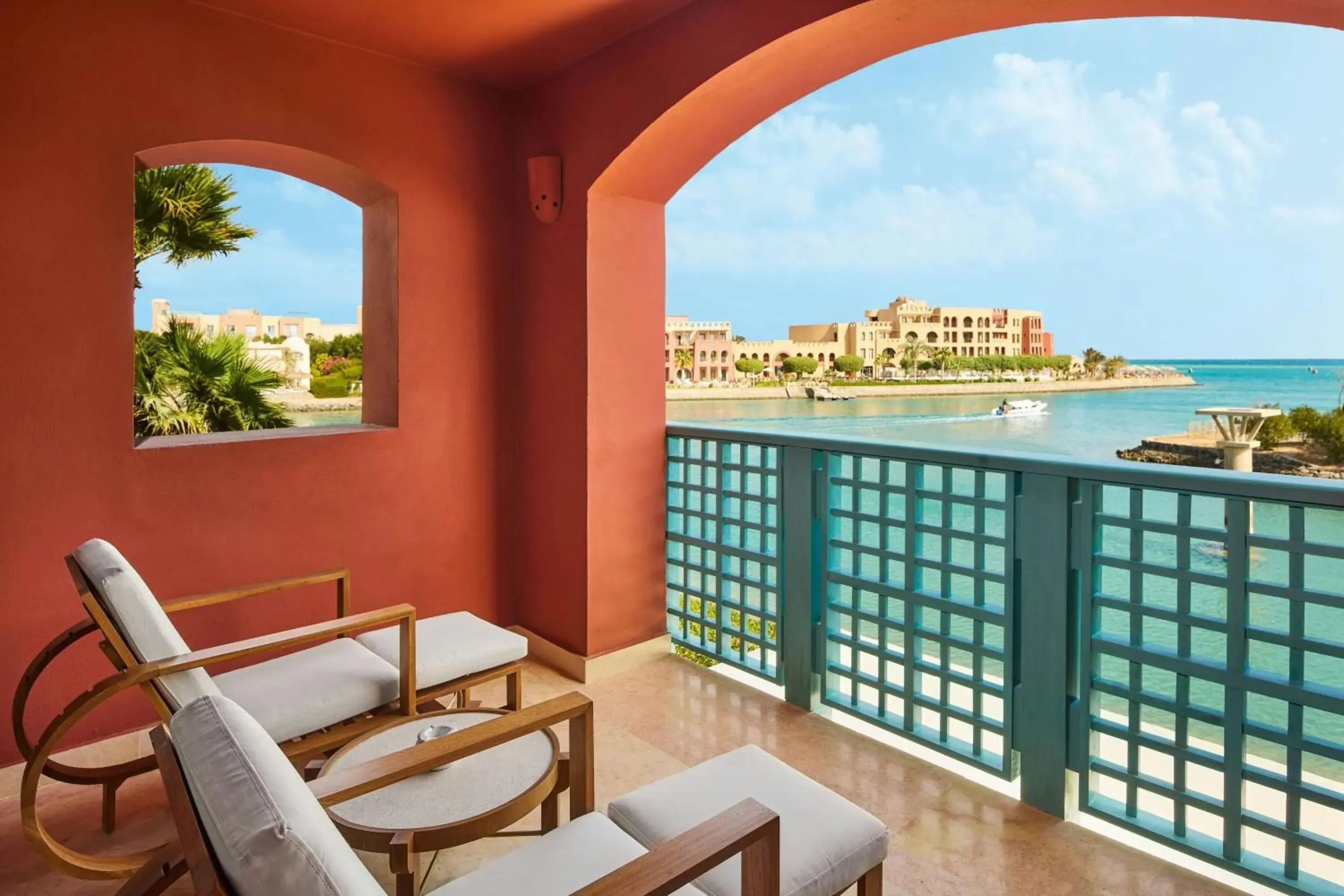 Guest room, 2 Twin/Single Bed(s), Partial sea view in Sheraton Miramar Resort El Gouna Guest room, 2 Twin/Single Bed(s), Partial sea view in Sheraton Miramar Resort El Gouna