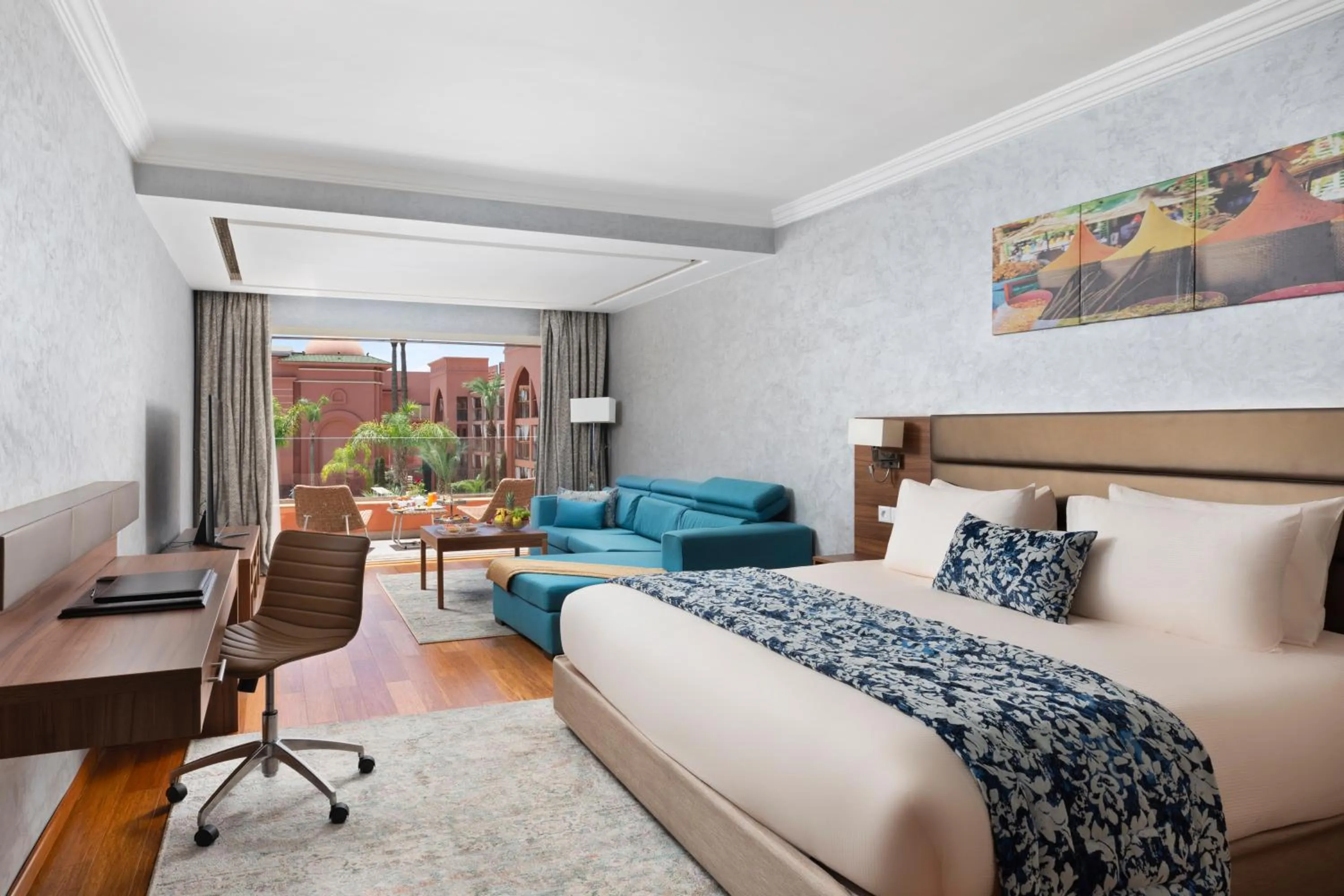 Bed in Savoy Le Grand Hotel Marrakech