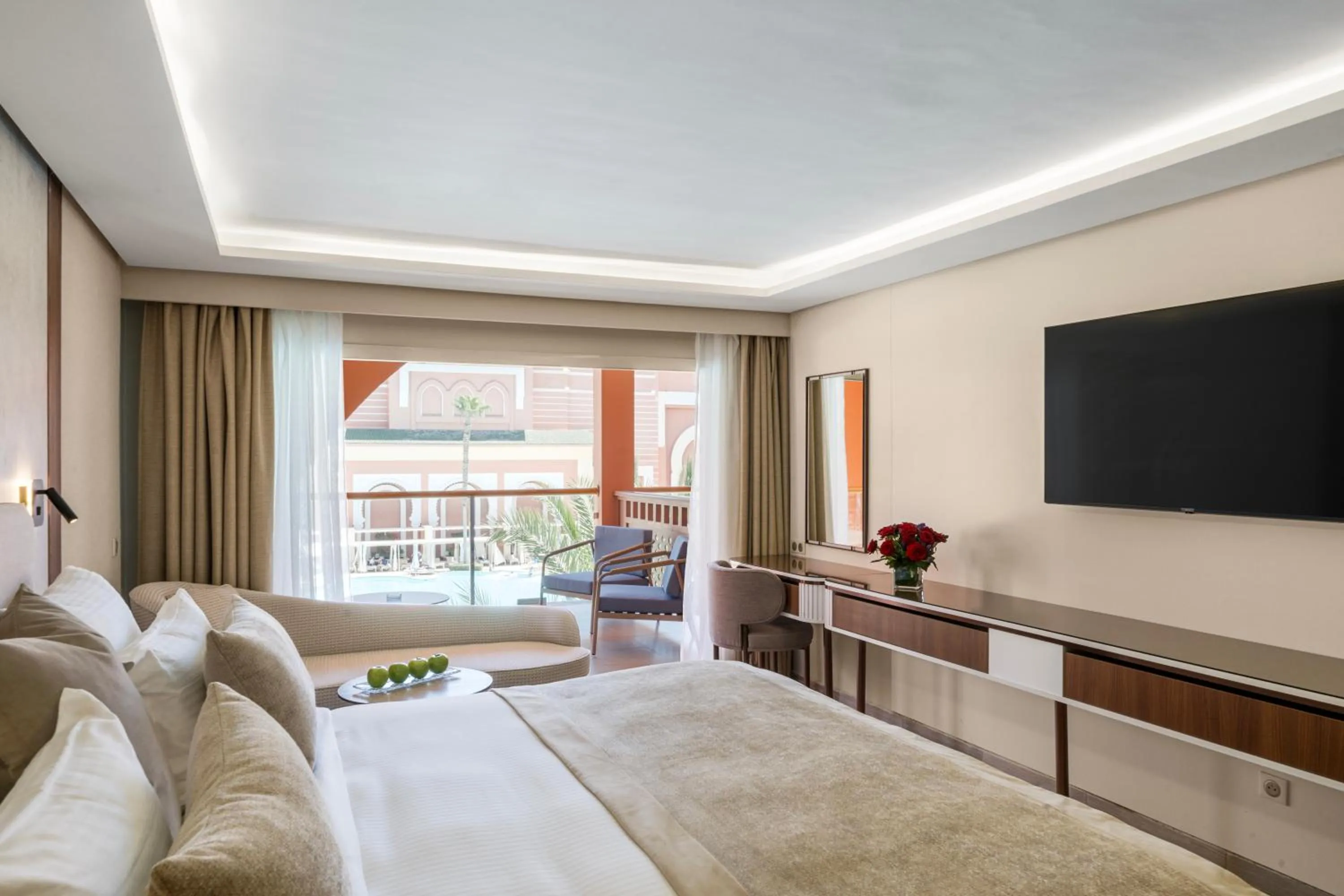 Bedroom, Bed in Savoy Le Grand Hotel Marrakech