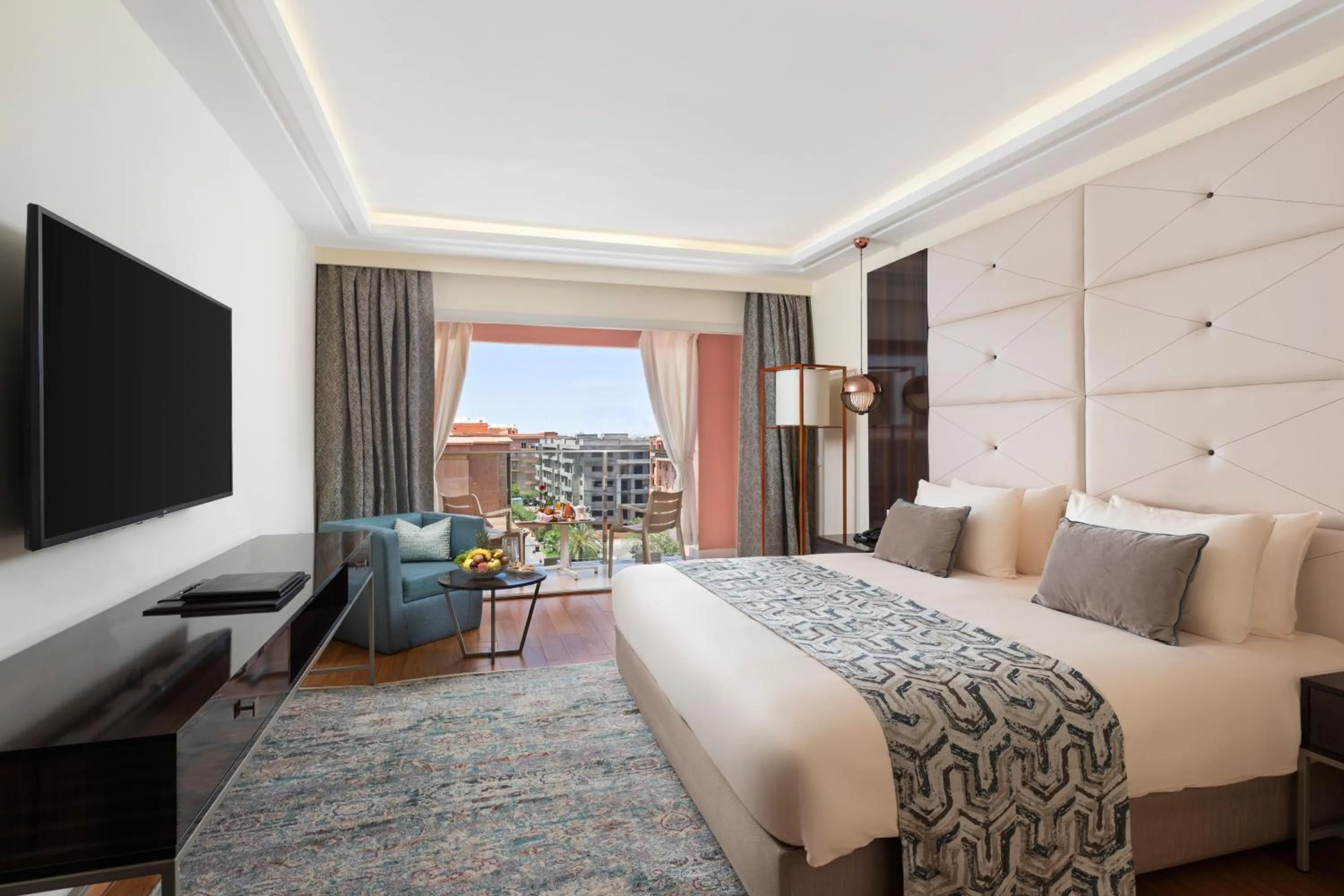 Bedroom, Bed in Savoy Le Grand Hotel Marrakech