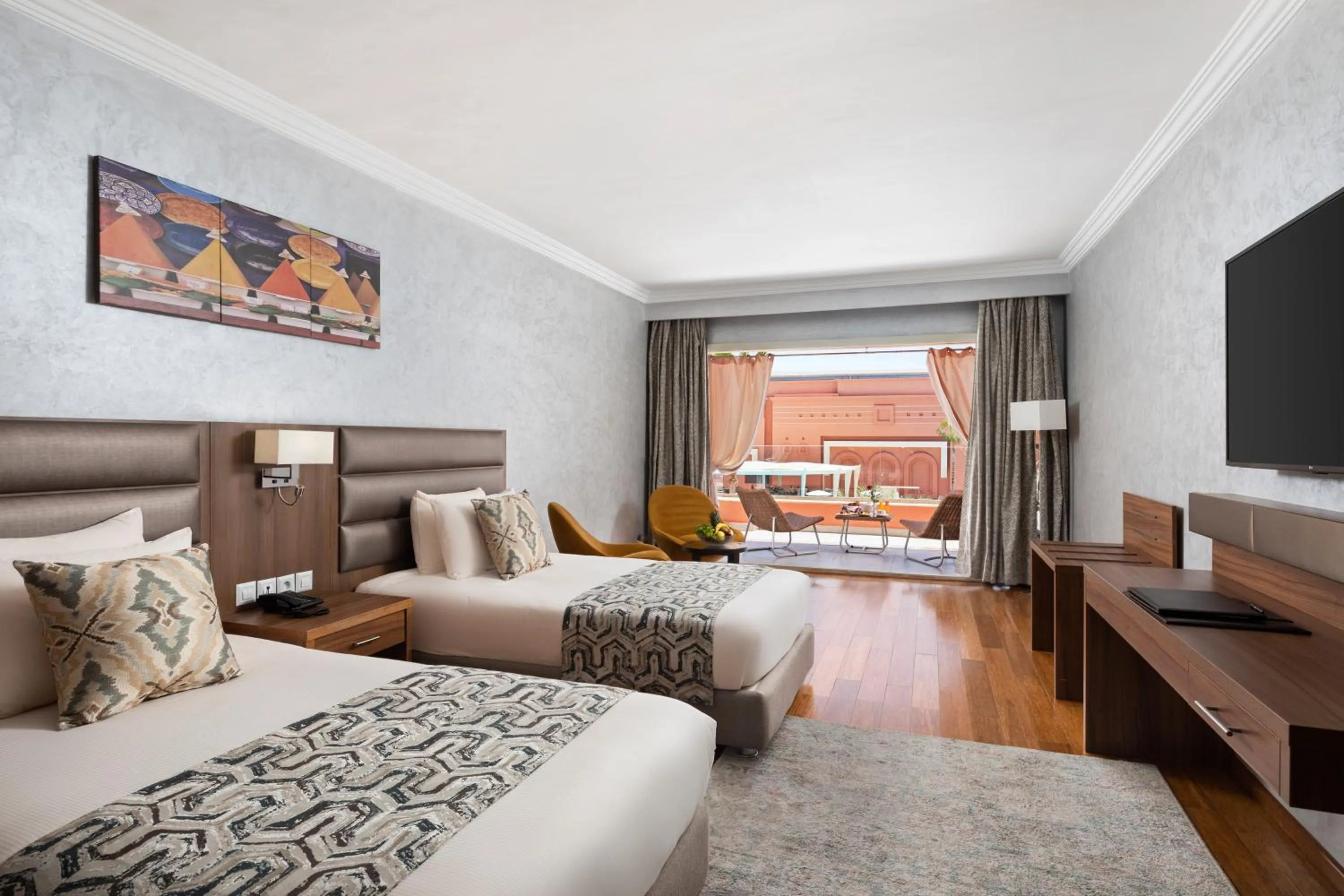 Bedroom, Bed in Savoy Le Grand Hotel Marrakech