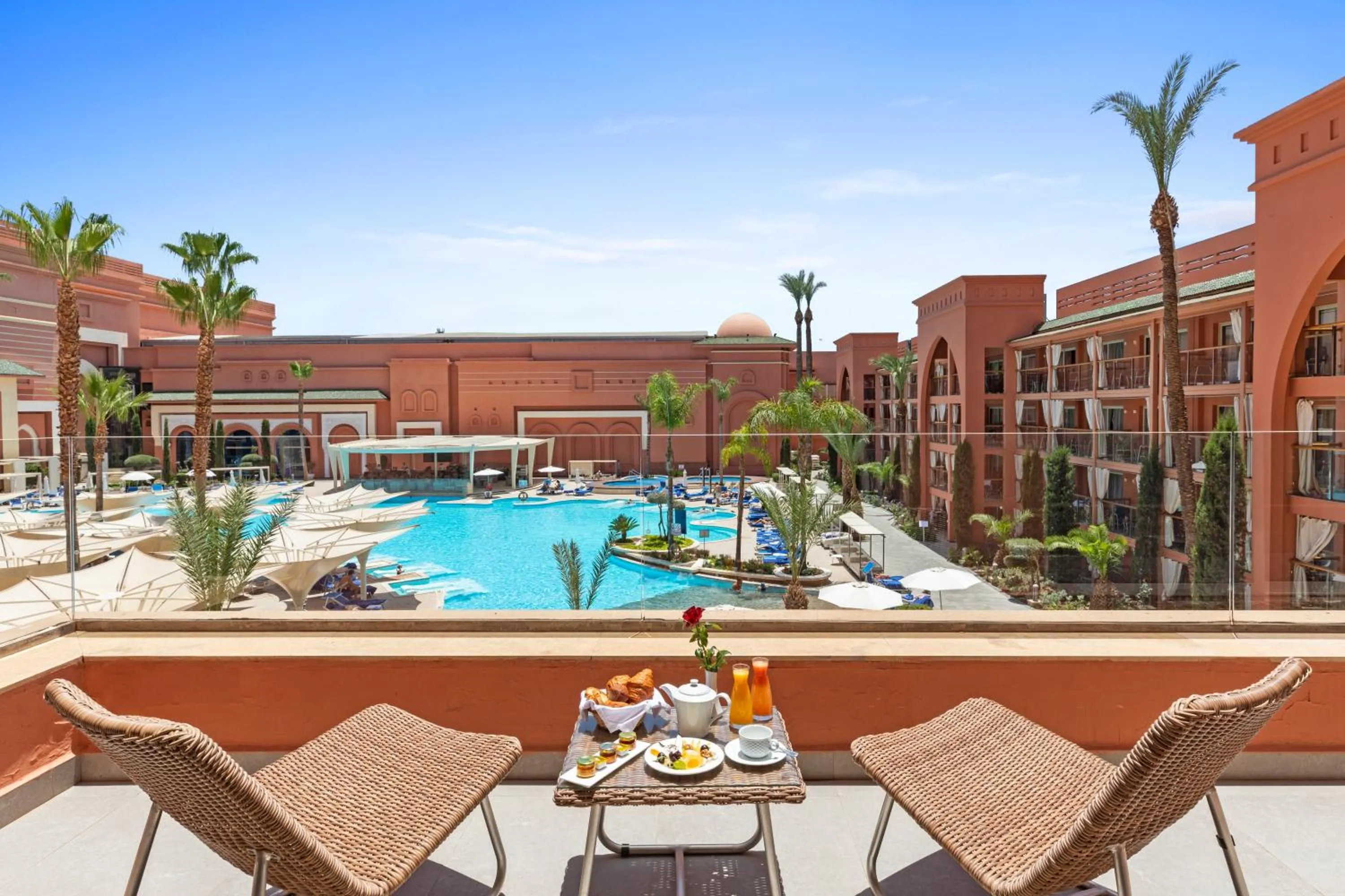 Pool view in Savoy Le Grand Hotel Marrakech