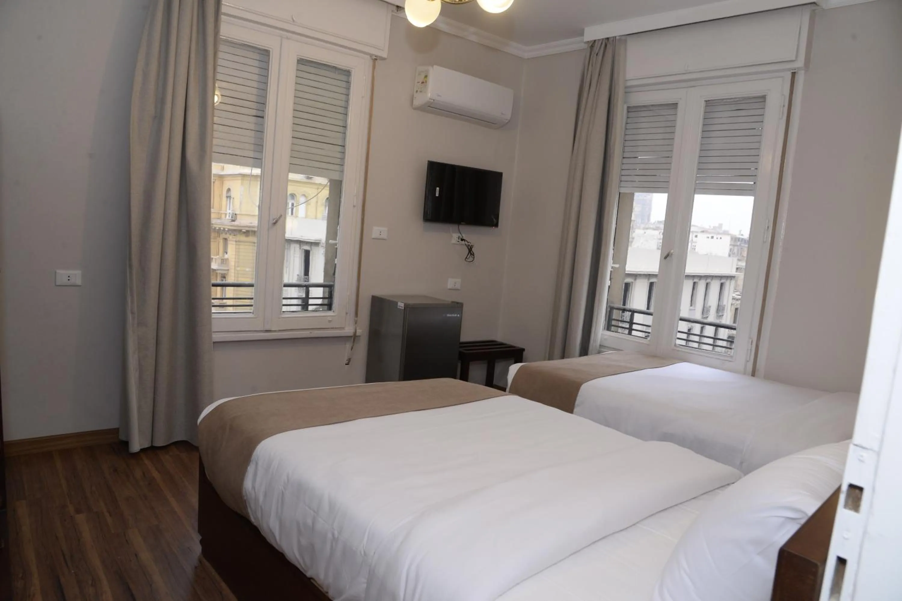 Bed in Lotus Hotel Cairo