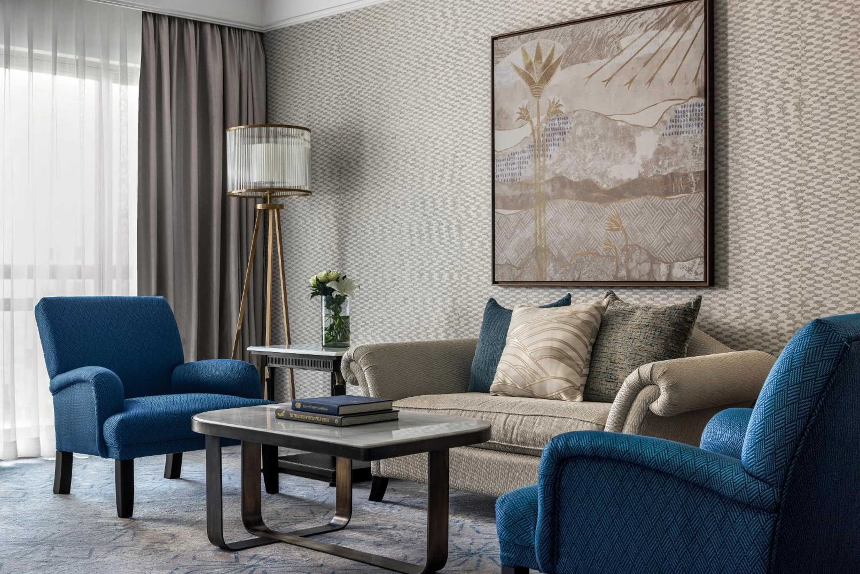 Living room in Intercontinental Cairo Citystars by IHG