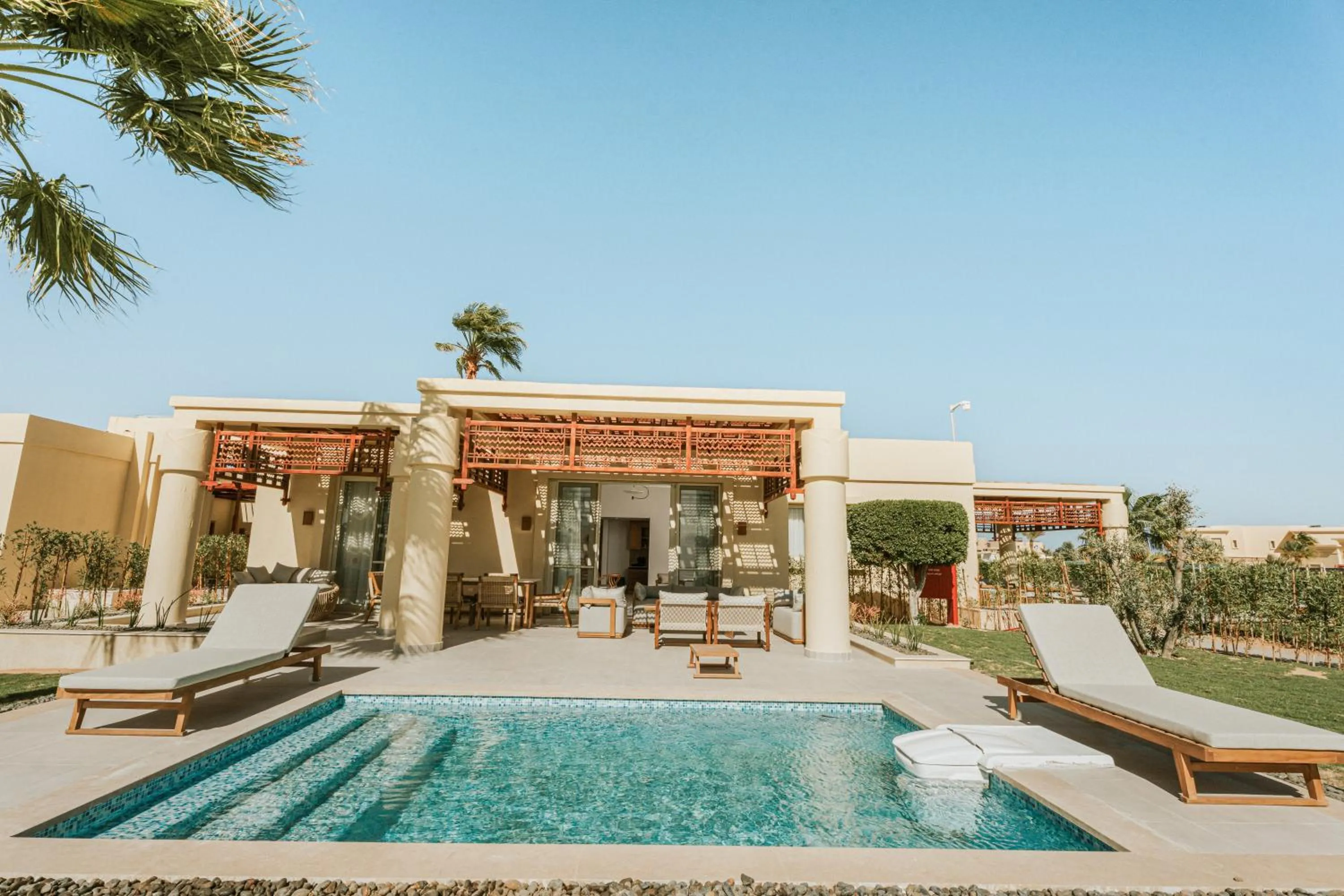 Pool view in Sheraton Soma Bay Resort