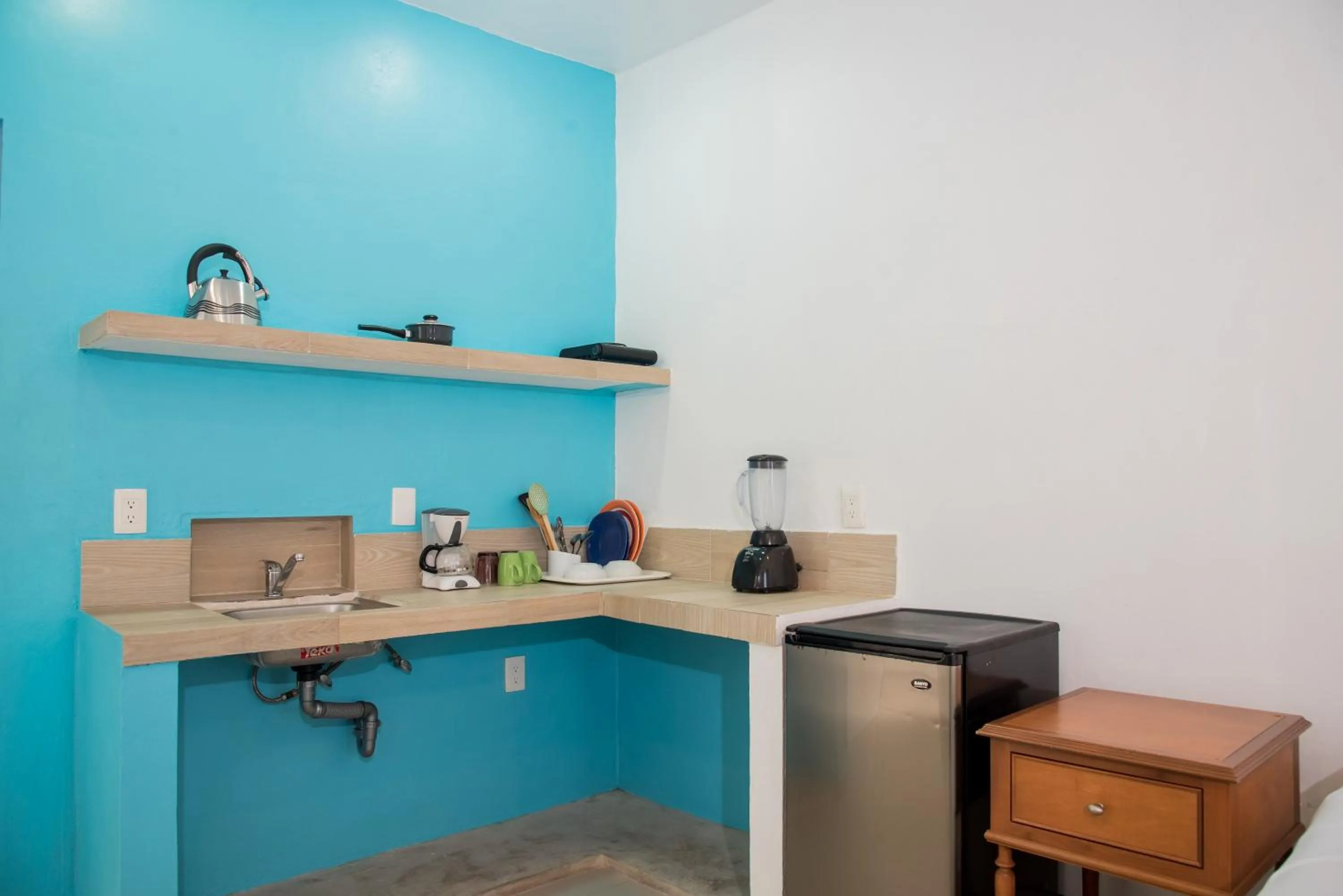 Kitchen or kitchenette in Villa Elena Isla Mujeres