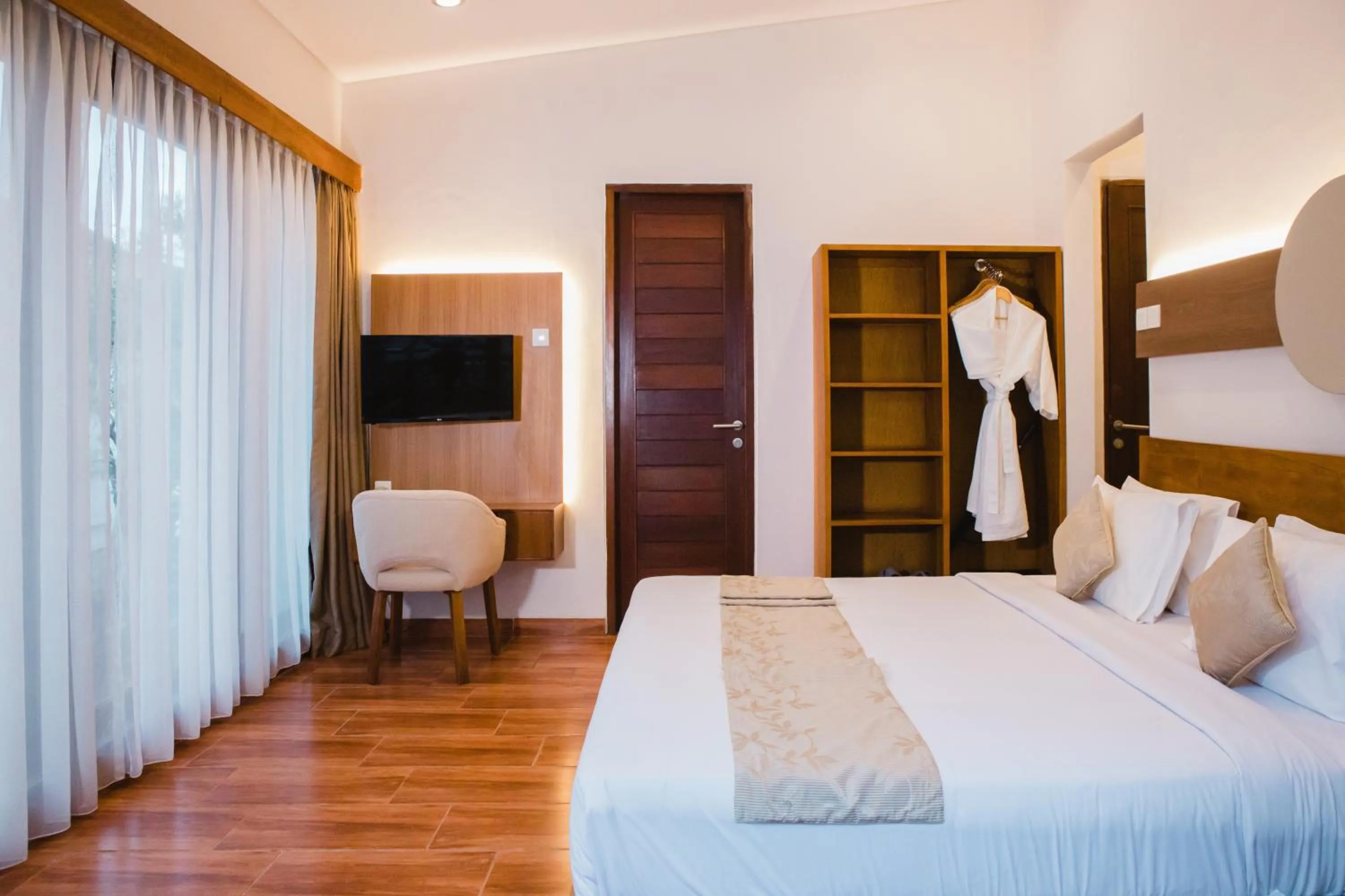 Bedroom, Bed in Grand Kesambi Resort and Villas Seminyak