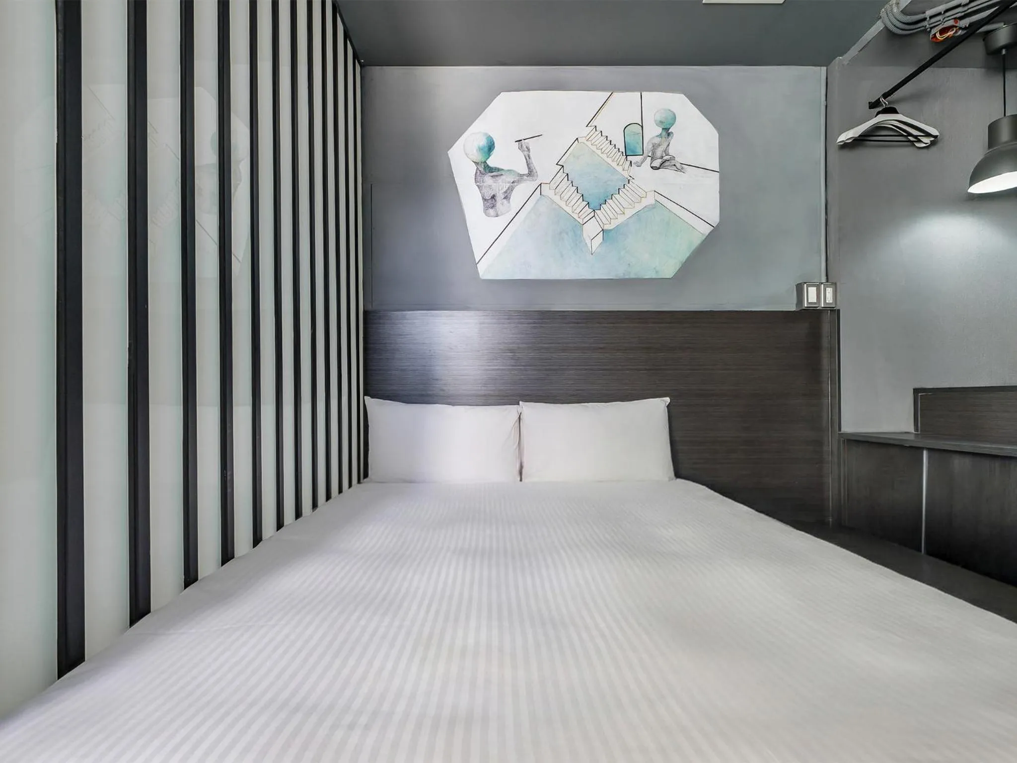 Bed in CHECK inn Taichung Liming