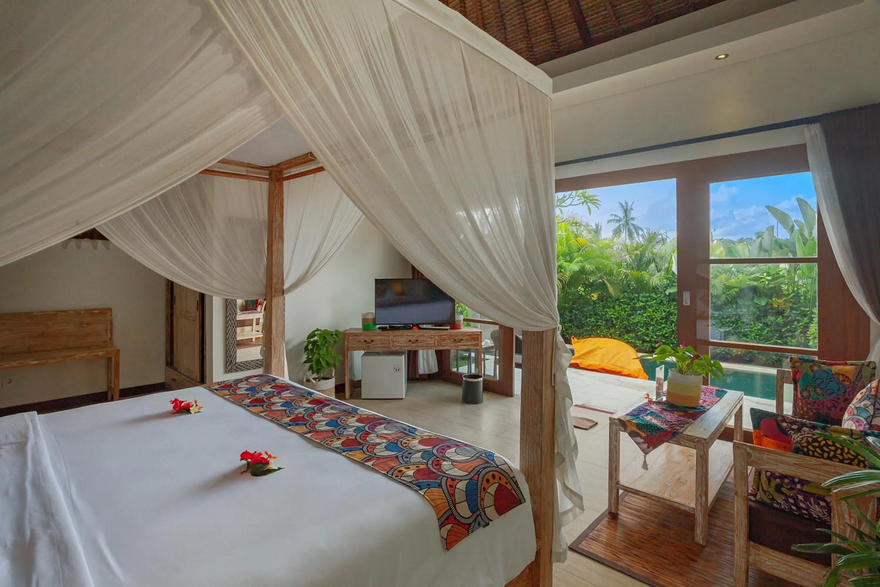 Garden, Bed in Anusara Luxury Villas
