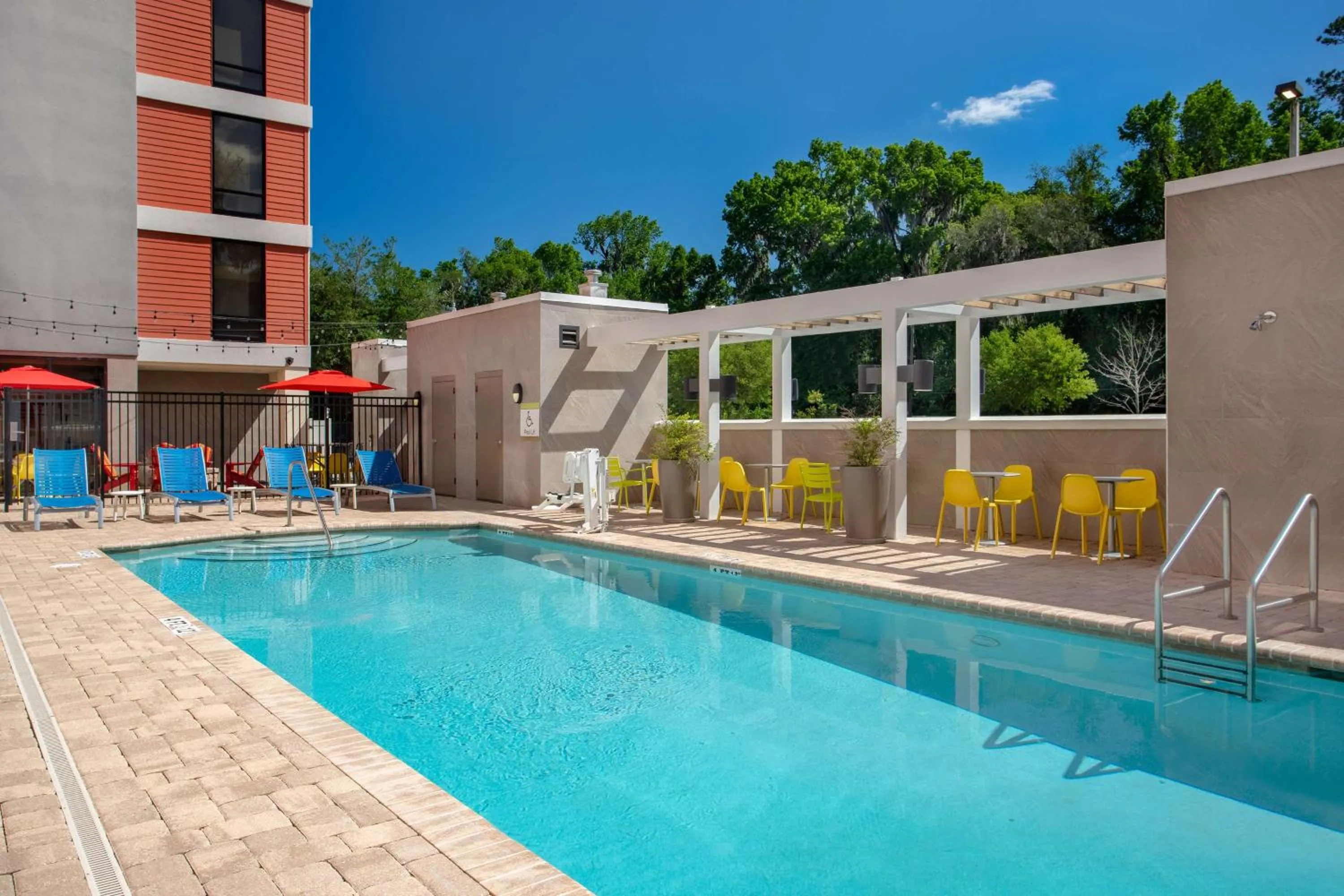 Pool view in Home2 Suites By Hilton Gainesville
