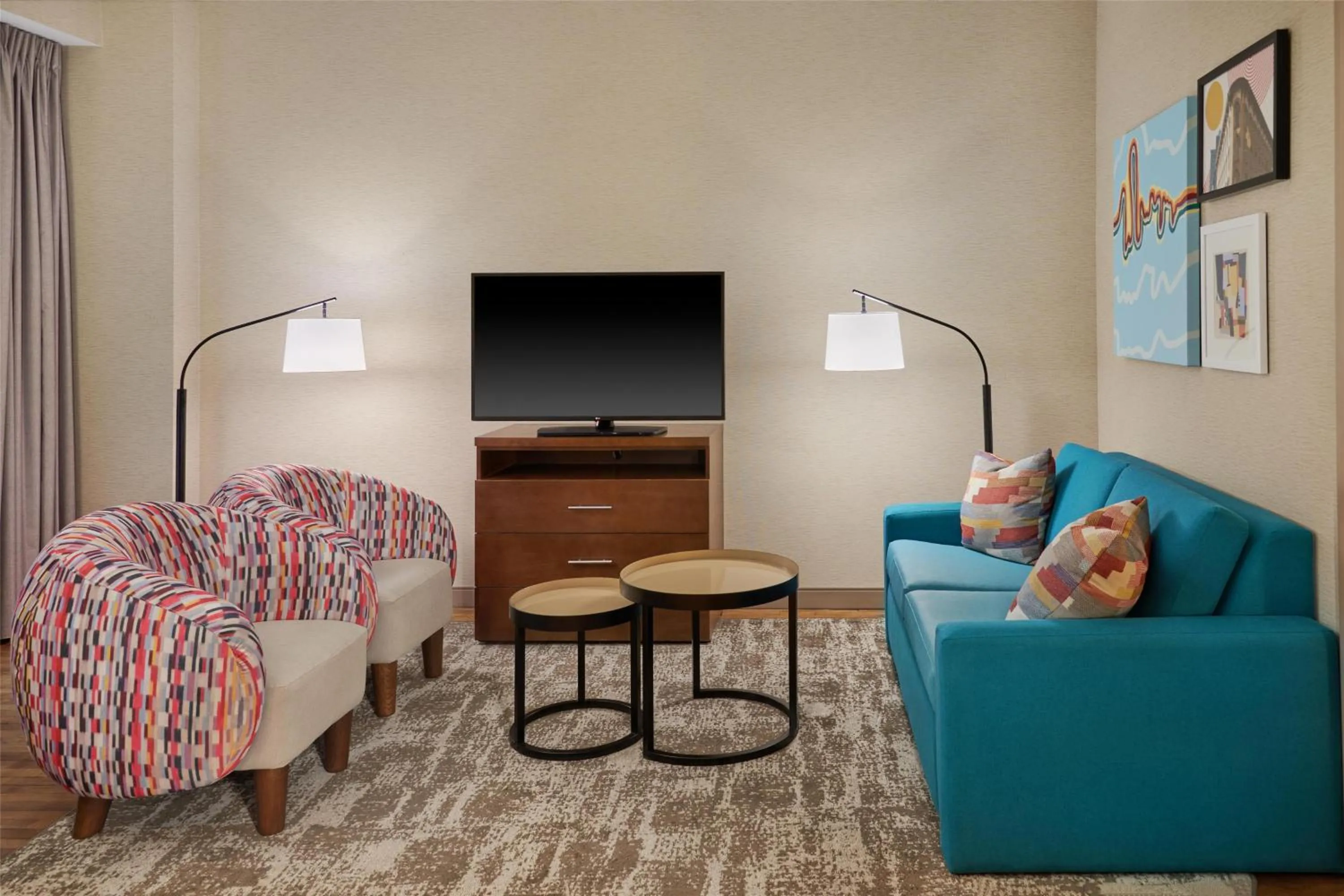 Living room in Homewood Suites by Hilton Grand Rapids Downtown