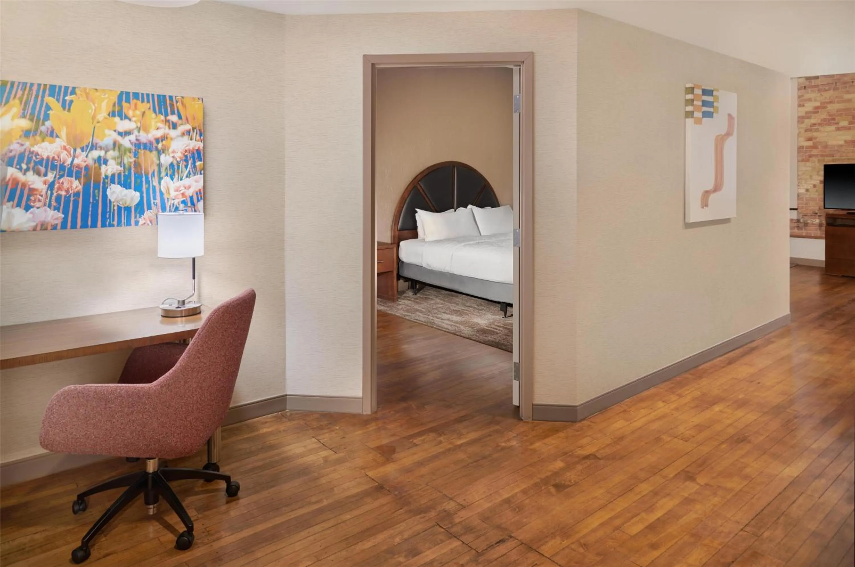 Bedroom, Bed in Homewood Suites by Hilton Grand Rapids Downtown