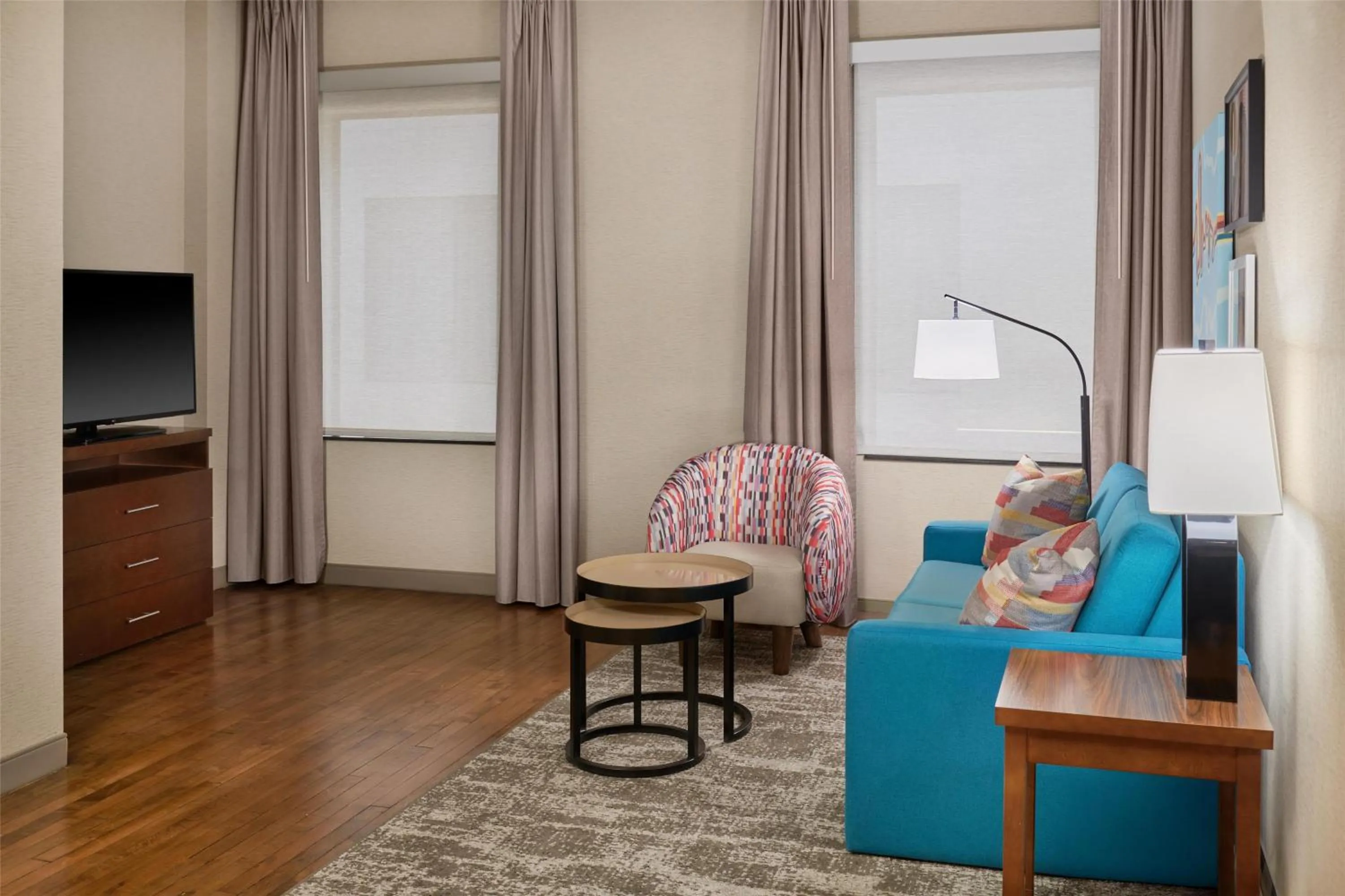 Living room in Homewood Suites by Hilton Grand Rapids Downtown
