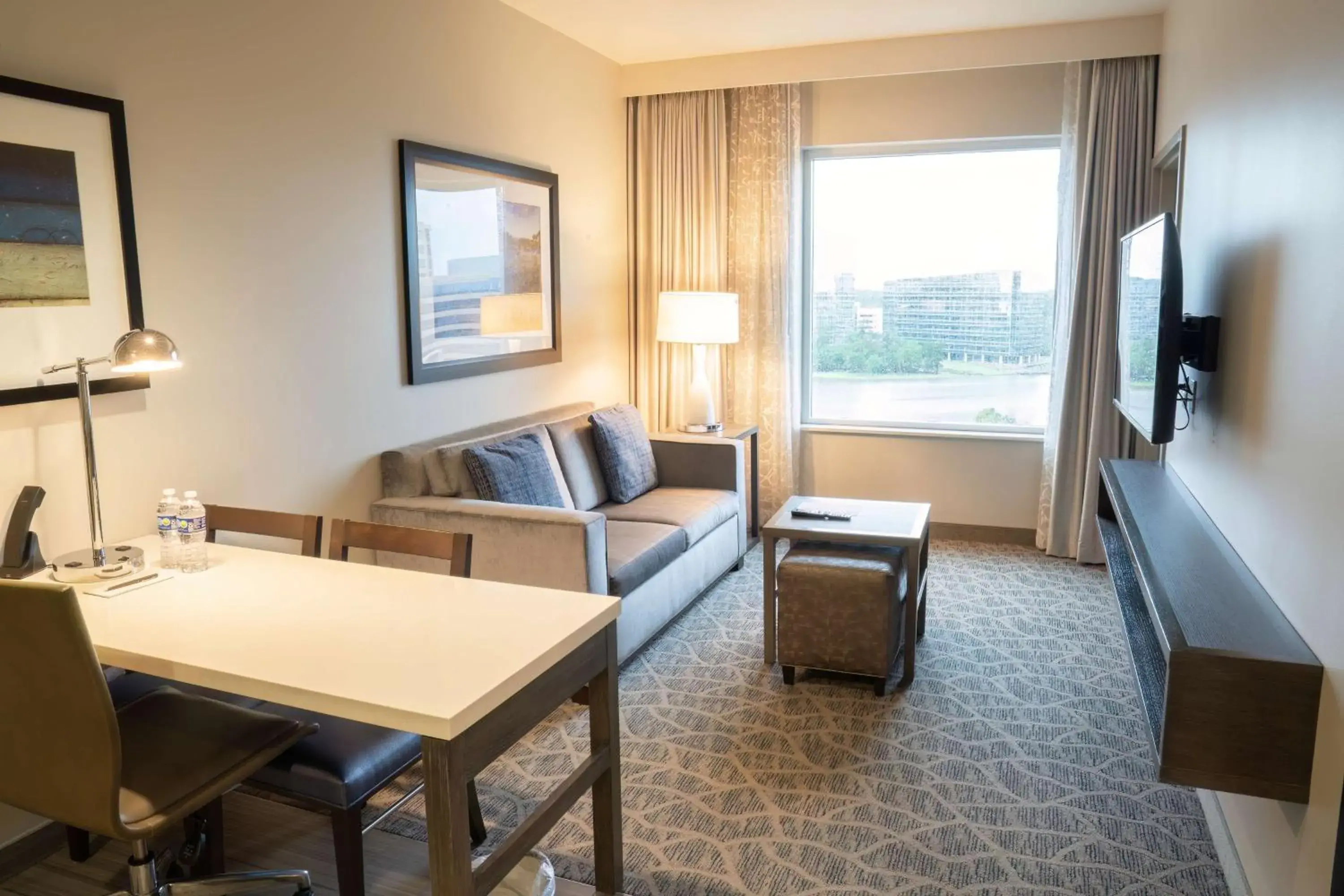 King Studio Suite with Lake View - Non-Smoking in Embassy Suites by Hilton The Woodlands King Studio Suite with Lake View - Non-Smoking in Embassy Suites by Hilton The Woodlands