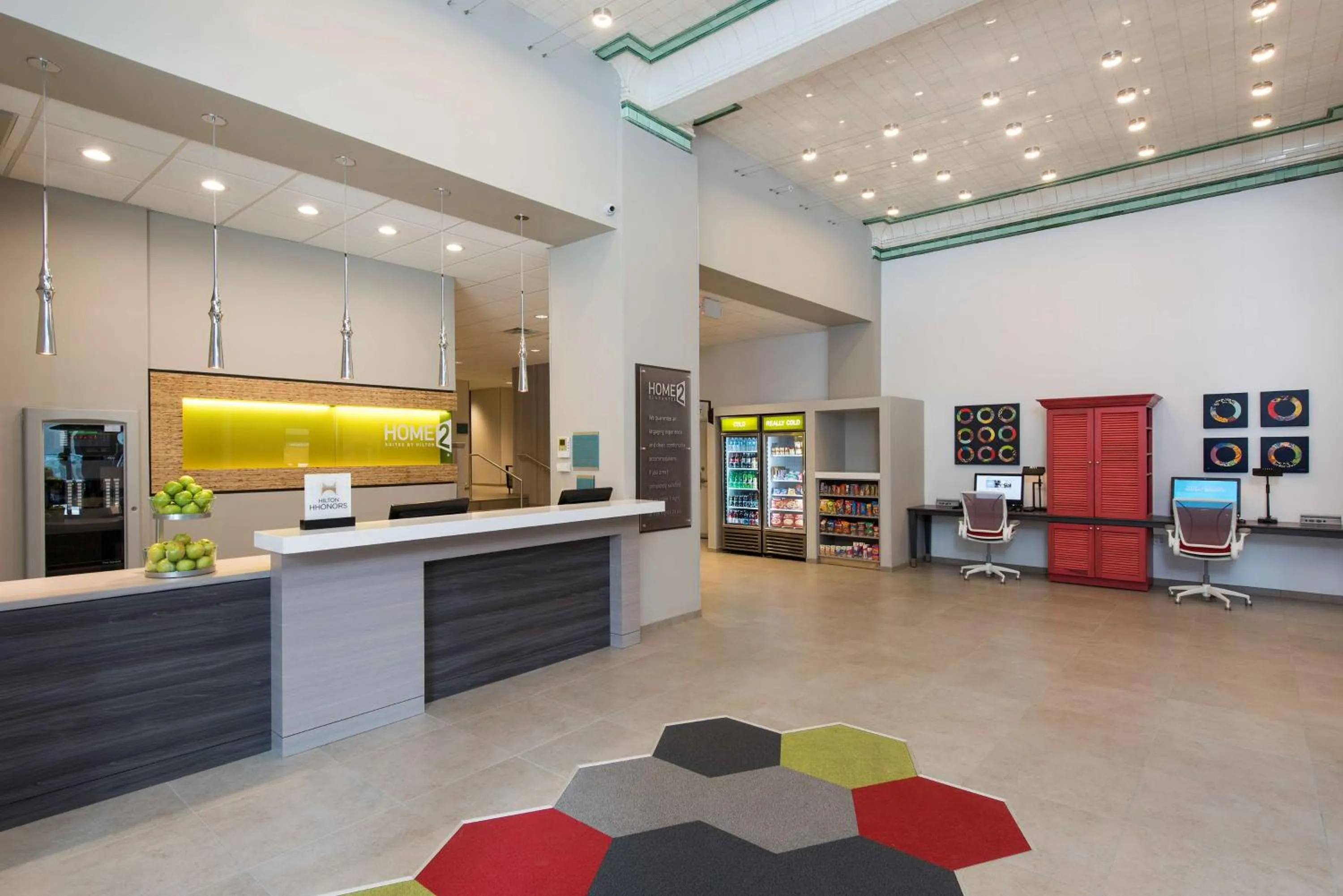 Lobby or reception in Home2 Suites by Hilton Indianapolis Downtown