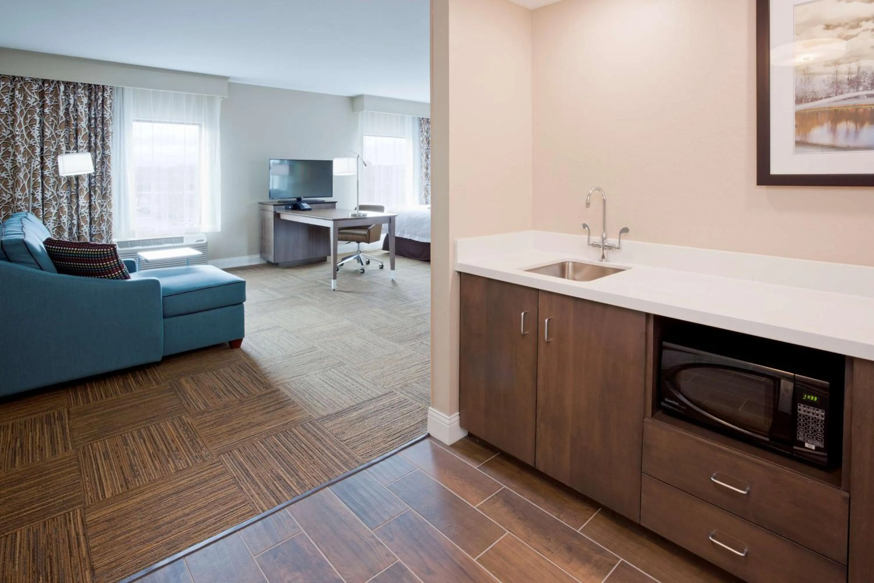 Bed in Hampton Inn Minneapolis Bloomington West